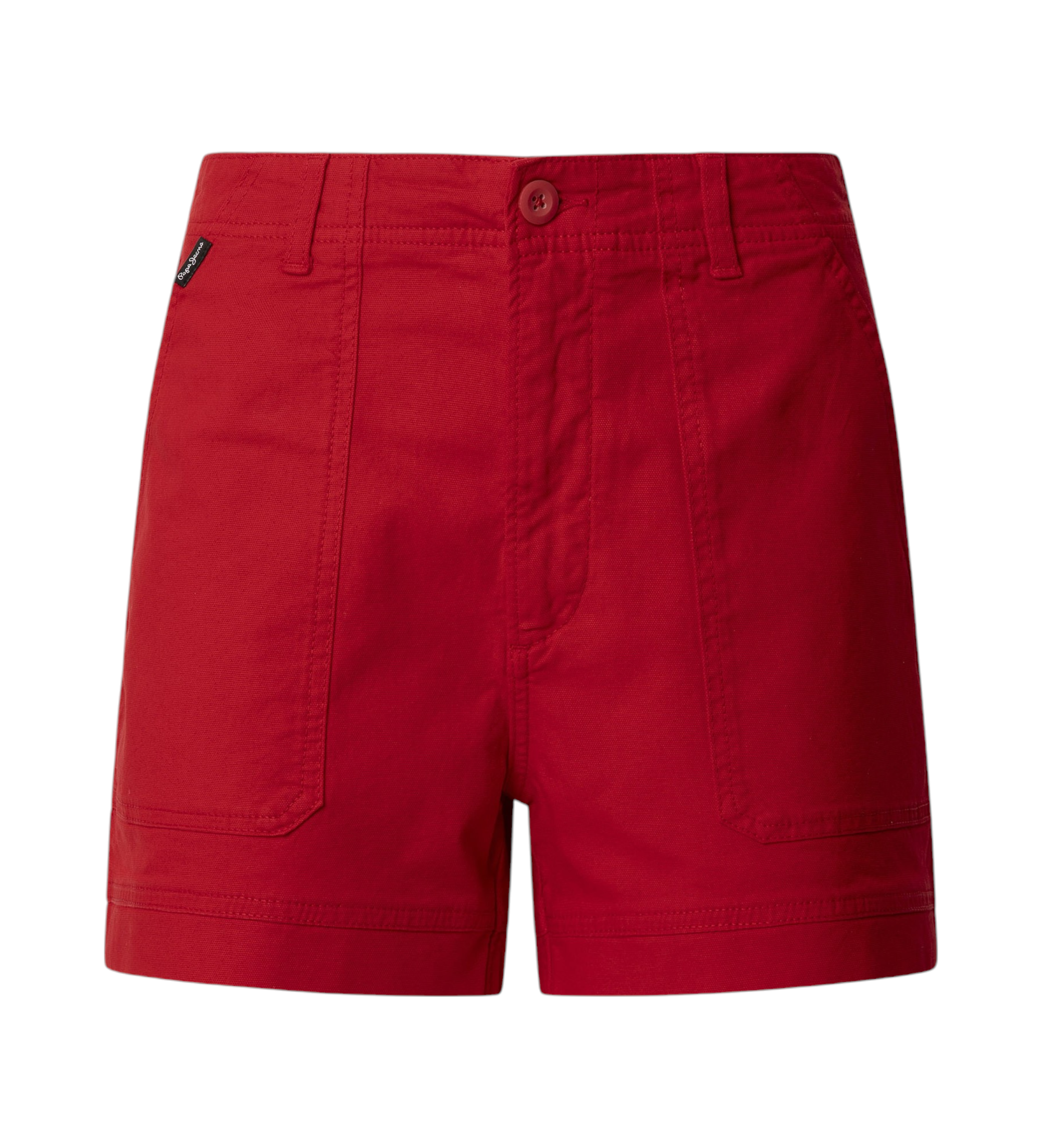 Pepe Jeans für Damen. PL801165 Rote Valentinstag-Shorts (L), Lässig, Baumwolle