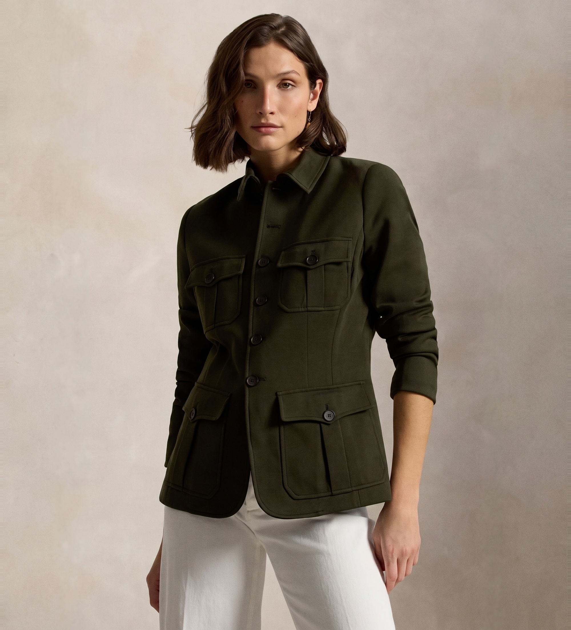 Polo Ralph Lauren für Damen. 211A93159001 Funktionale grüne Strickjacke (44), Lässig, Polyester