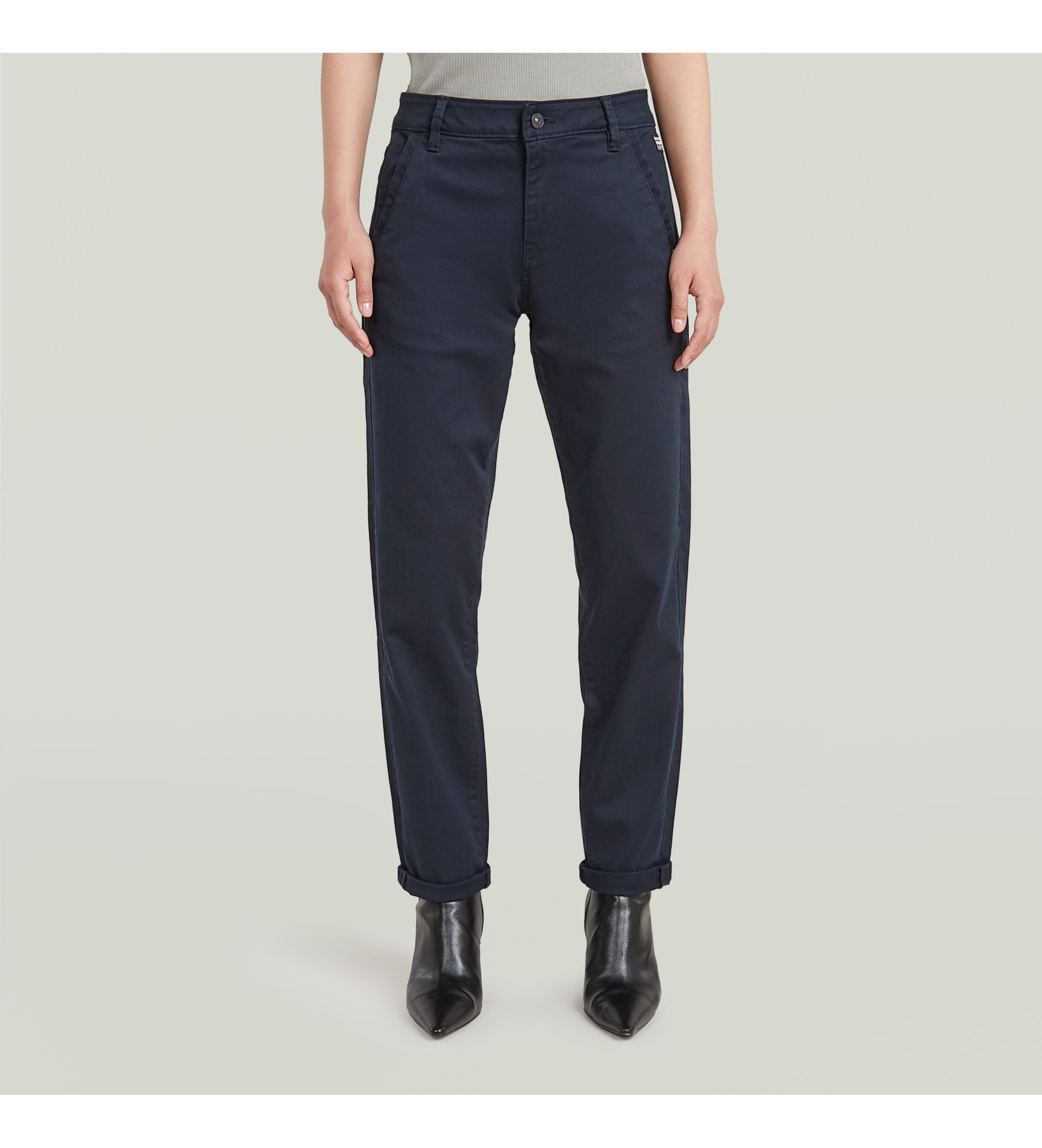 G-Star für Damen. D25257-C105-C742 Kate Boyfriend-Chino in Marineblau (25/30), Lässig, Bio-Baumwolle, Nachhaltig