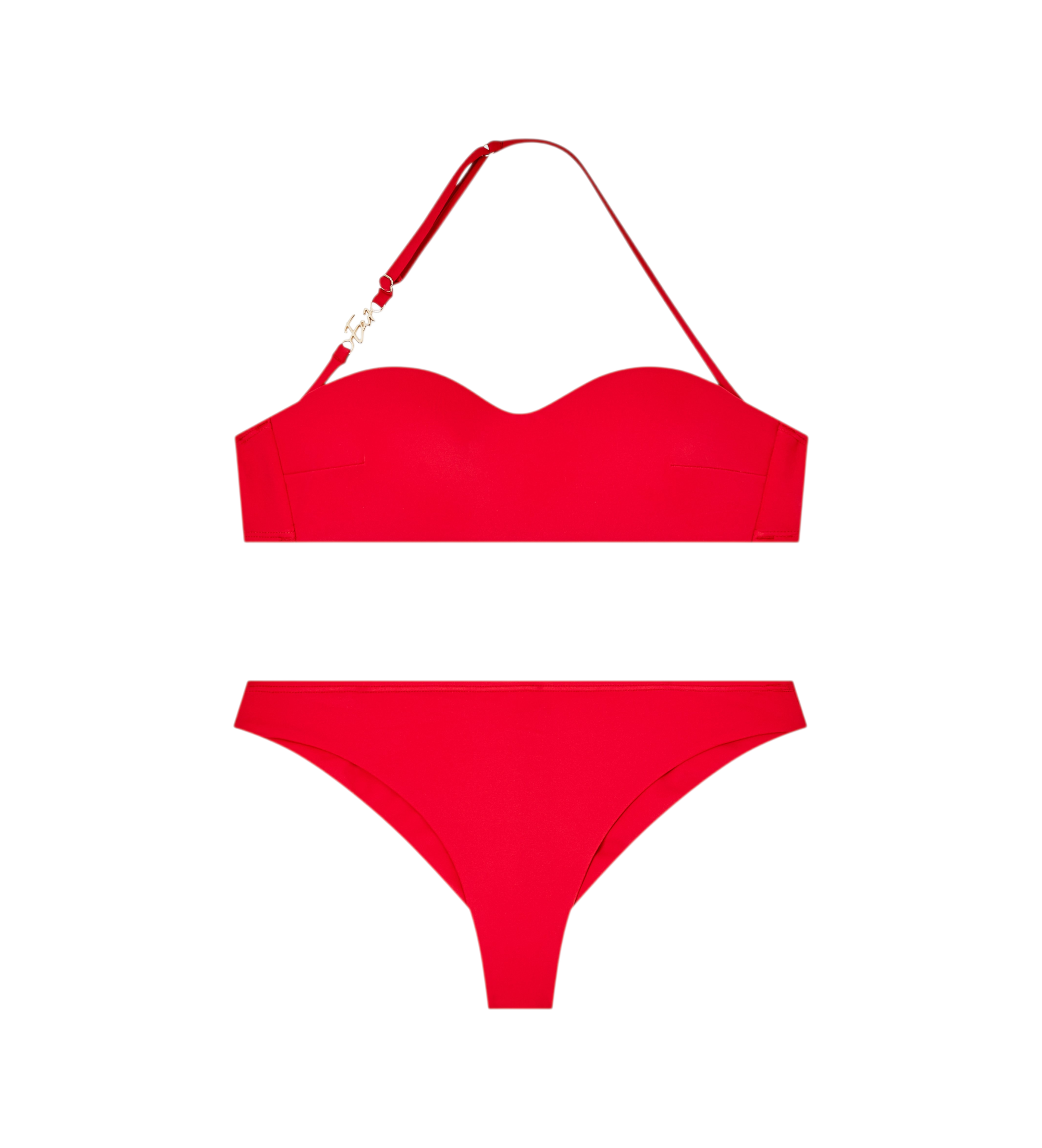 EA7 für Damen. 7W000290_AF20663 Roter Bikini Water Sports (XS), Strandbekleidung, Polyamid