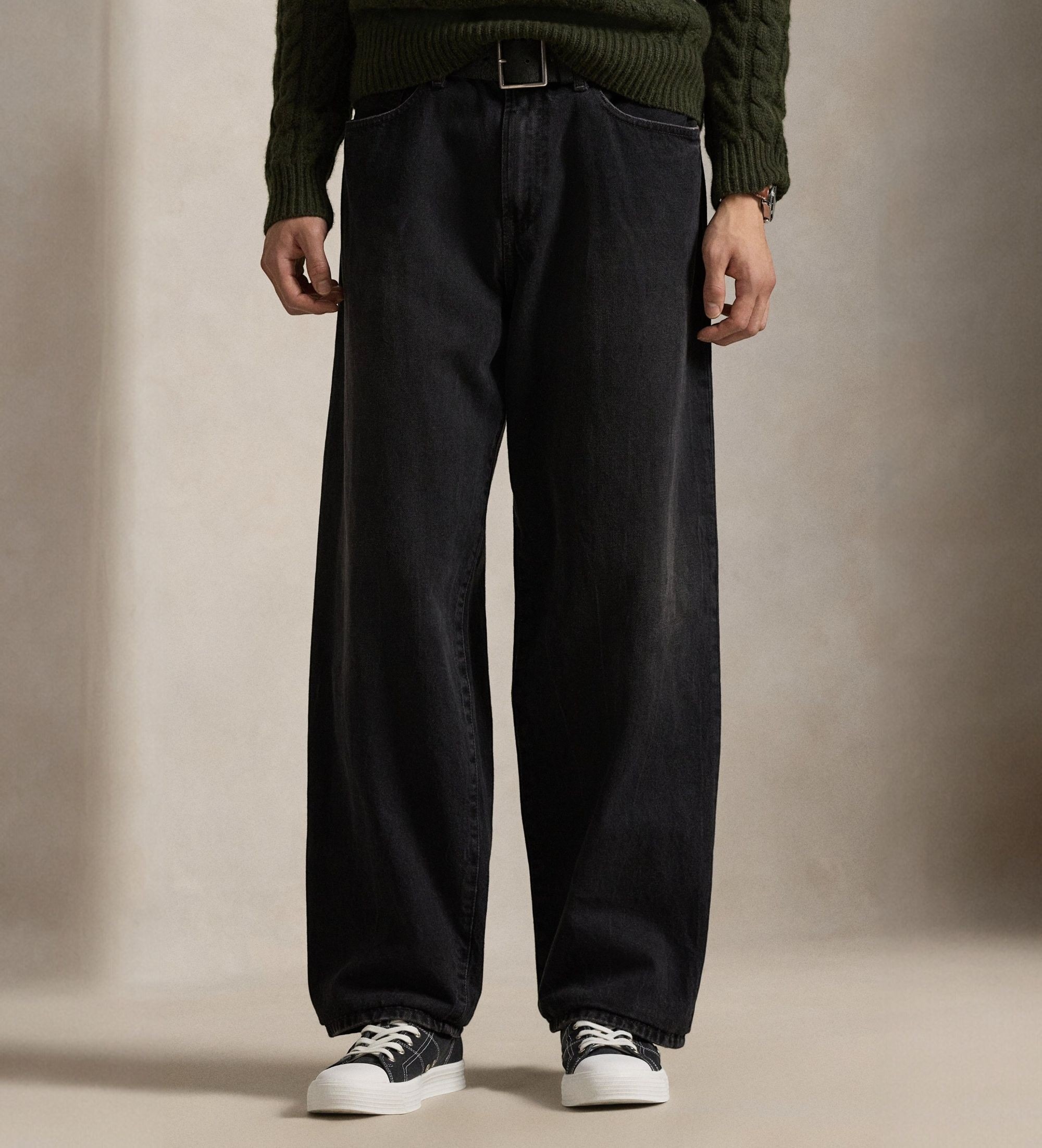 Polo Ralph Lauren für Herren. 710P04304001 Jeans Rivington Relaxed, schwarz (40/32), Lässig, Baumwolle, Denim