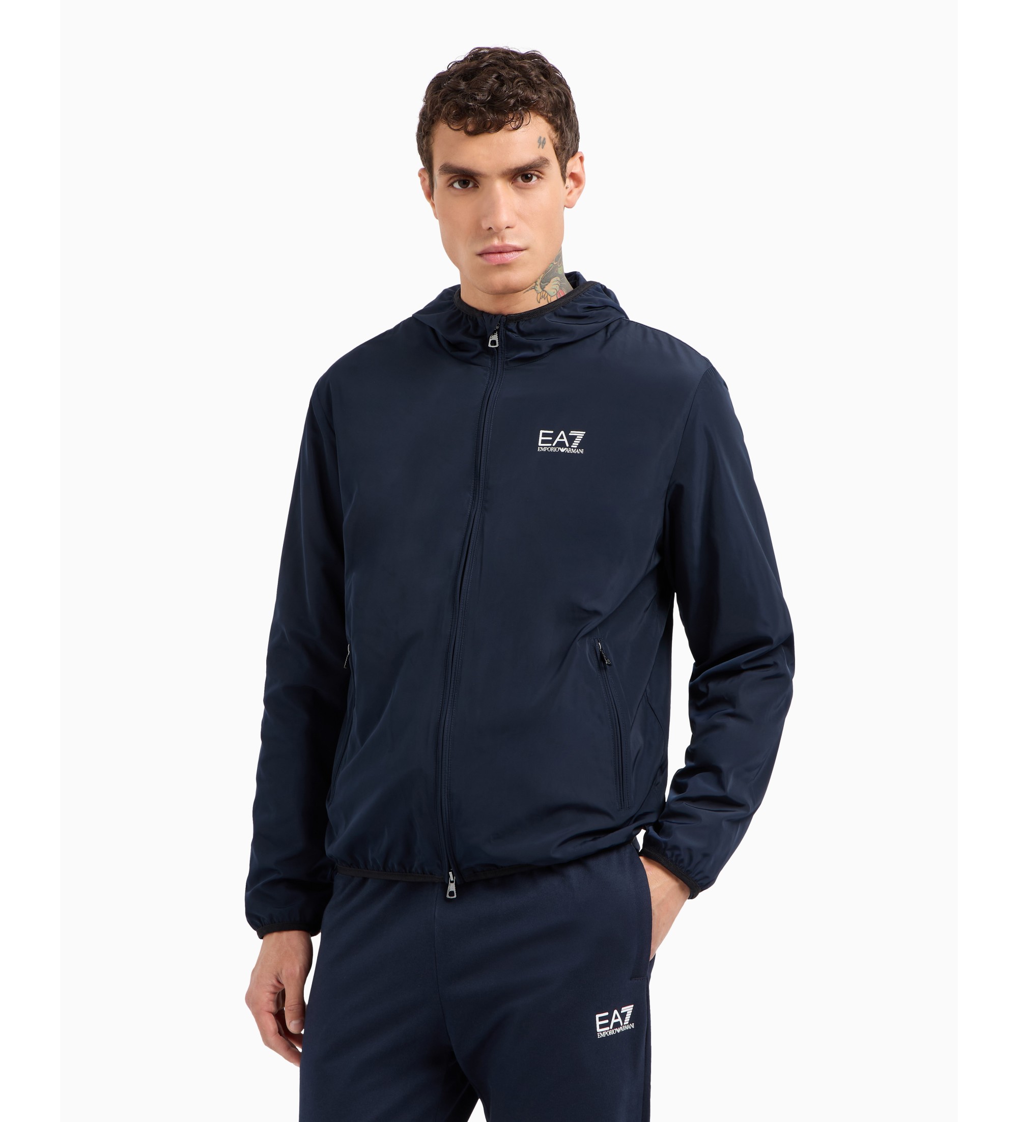 EA7 für Herren. 8NPB22_PNGRZ Bomberjacke in Marineblau (S), Lässig, Polyester