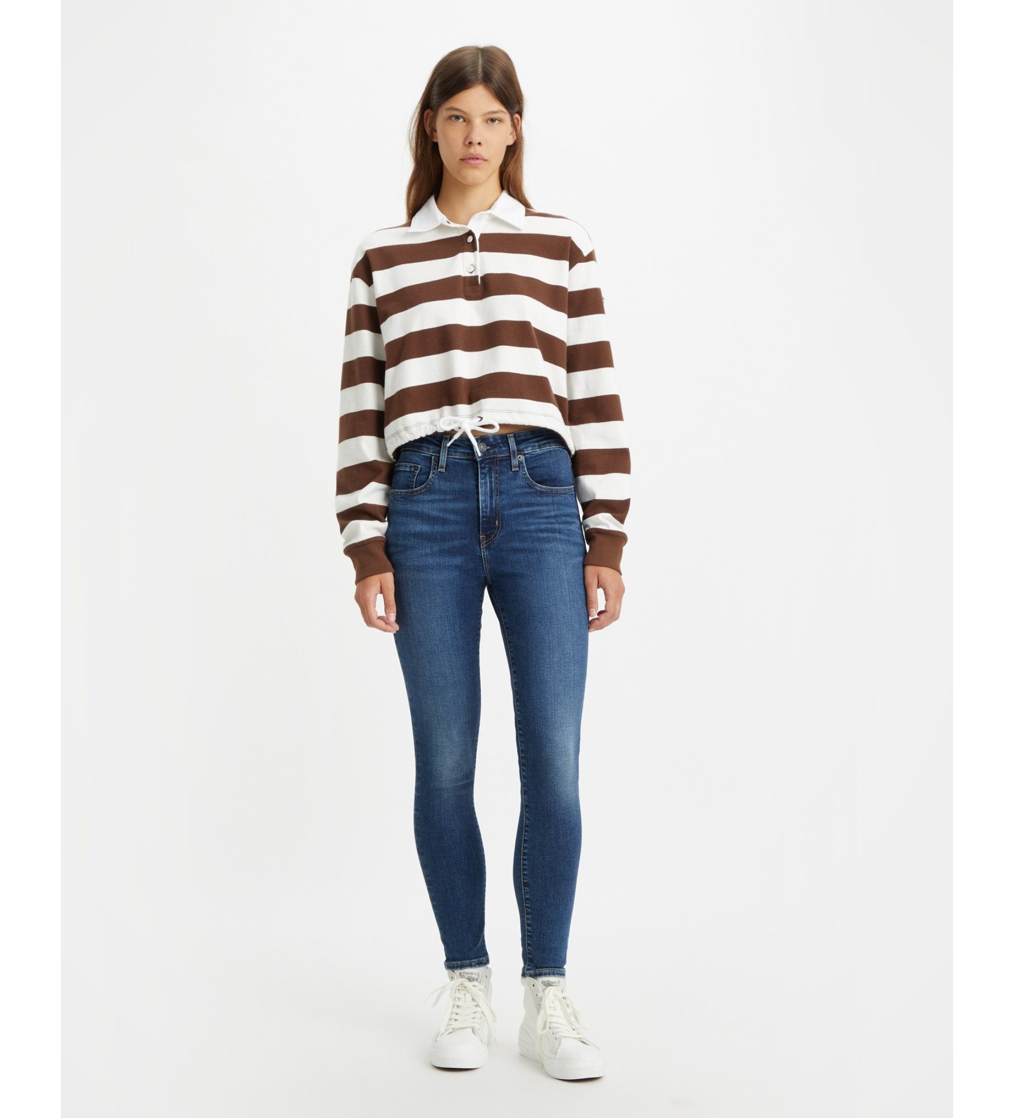 Levi's für Damen. 18882-0594 Schmale Jeans 721, blau (27/30), Lässig, Baumwolle, Denim, Nachhaltig