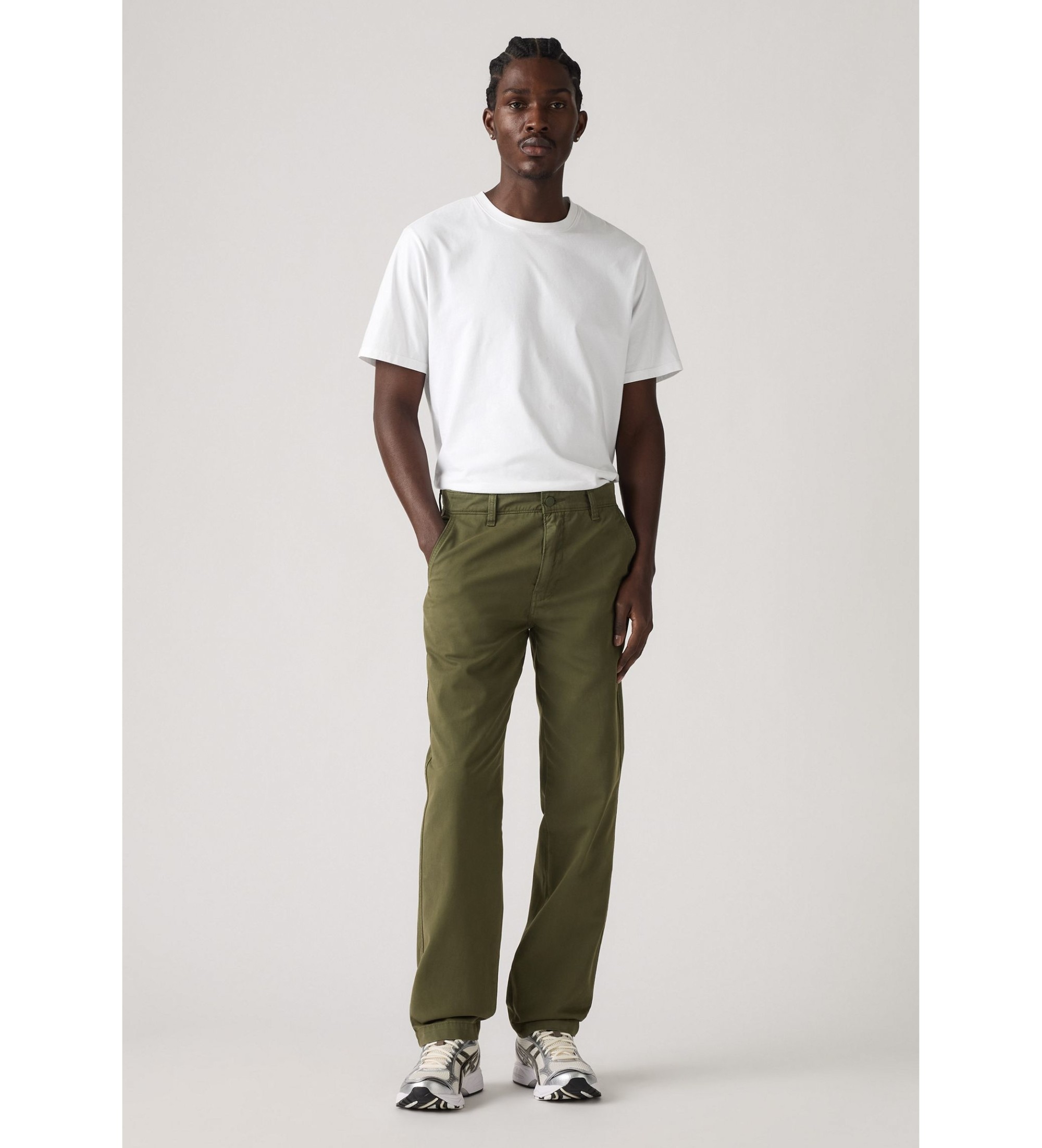 Levi's für Herren. A5753-0055 Xx Chino Authentic Hose, grün (36/34), Lässig, Baumwolle