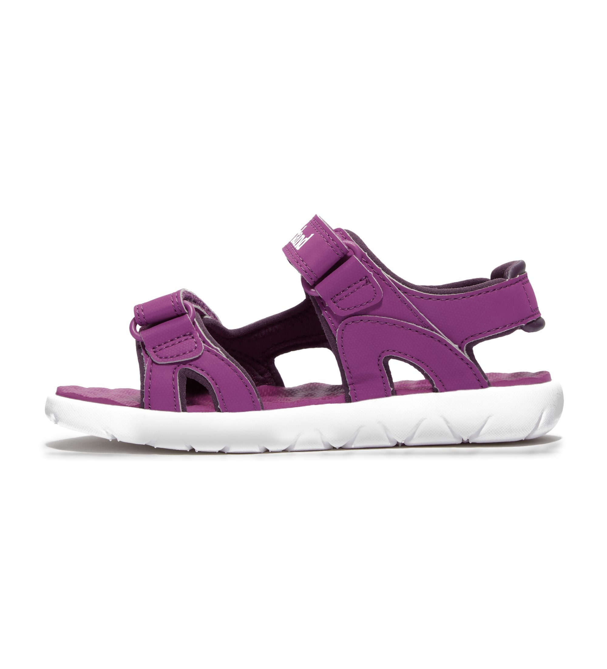 Timberland Unisex für Kinder. TB0A43EAETQ1 Sandalen ?Perkins Row? in Lila (31), Wohnung, Klettverschluss, Lässig, Flieder, Kinderbekleidung