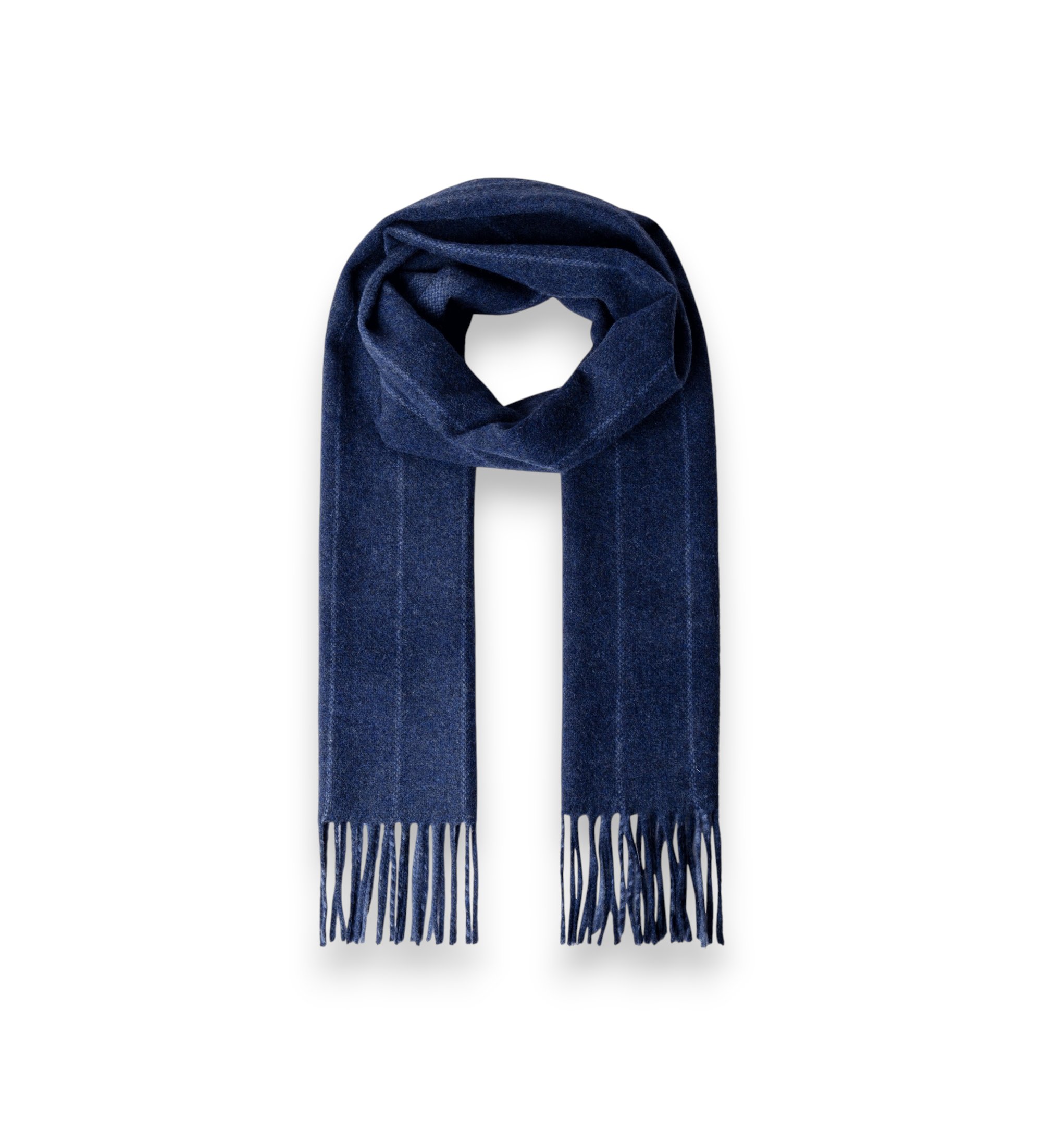 Hackett London für Herren. HM0400119 Schal Frame Streifen marineblau (OSFA), Lässig, Wolle, Klassisch