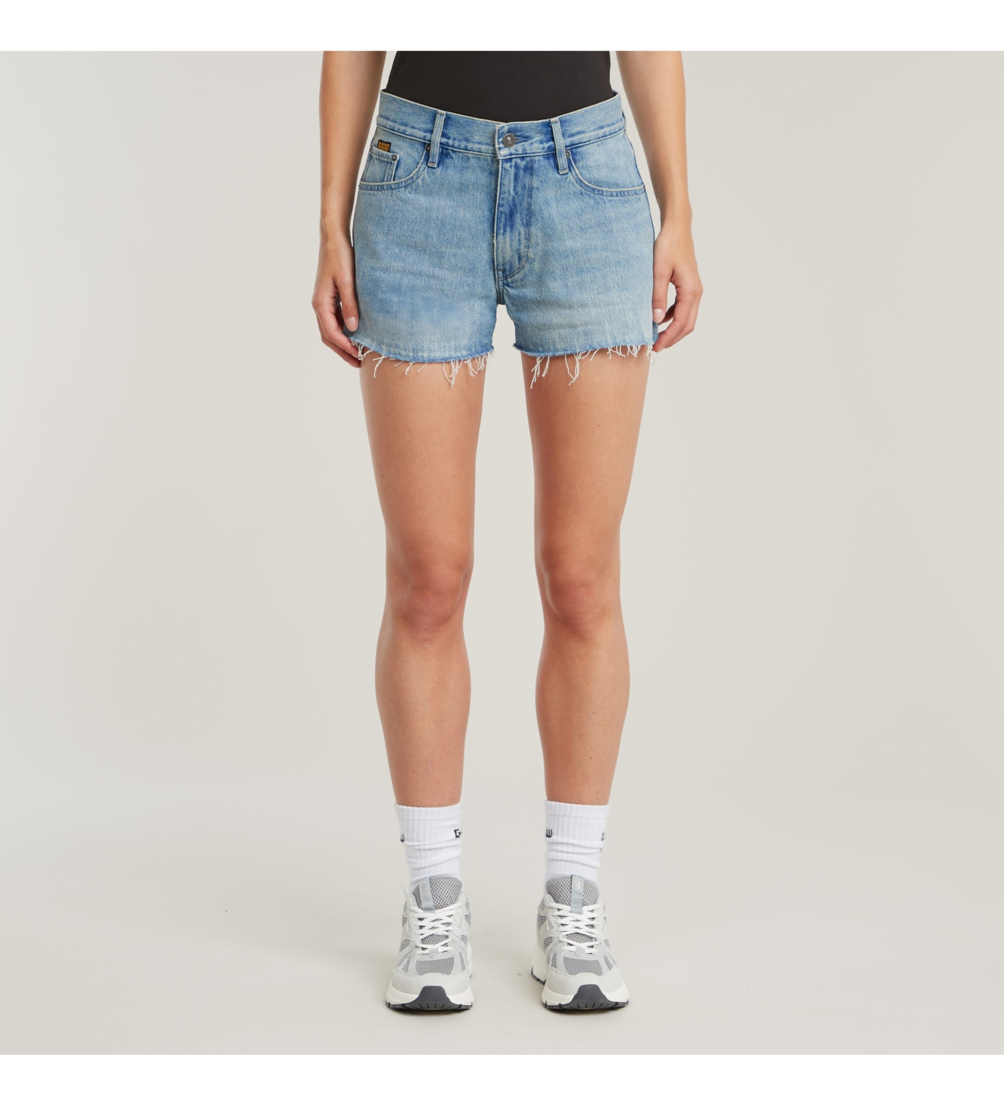 G-Star für Damen. D24376-D788-H119 Blaue Shorts ?True Raw Edge? (29), Lässig, Baumwolle, Denim