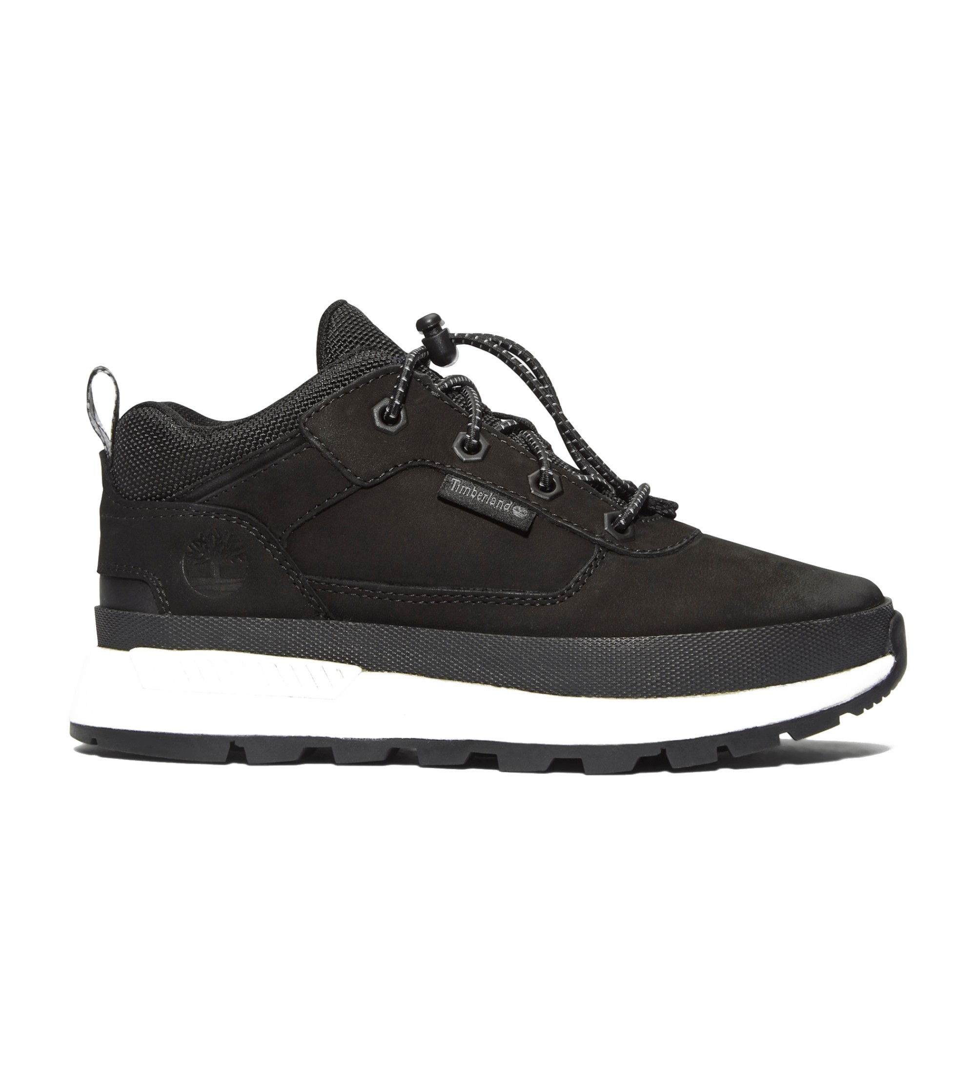 Timberland für Jungen. TB0A2G4H0151 Schwarze Field Trekker Schnürschuhe aus Leder (32), Wohnung, Schnürsenkel, Lässig, Kinderbekleidung