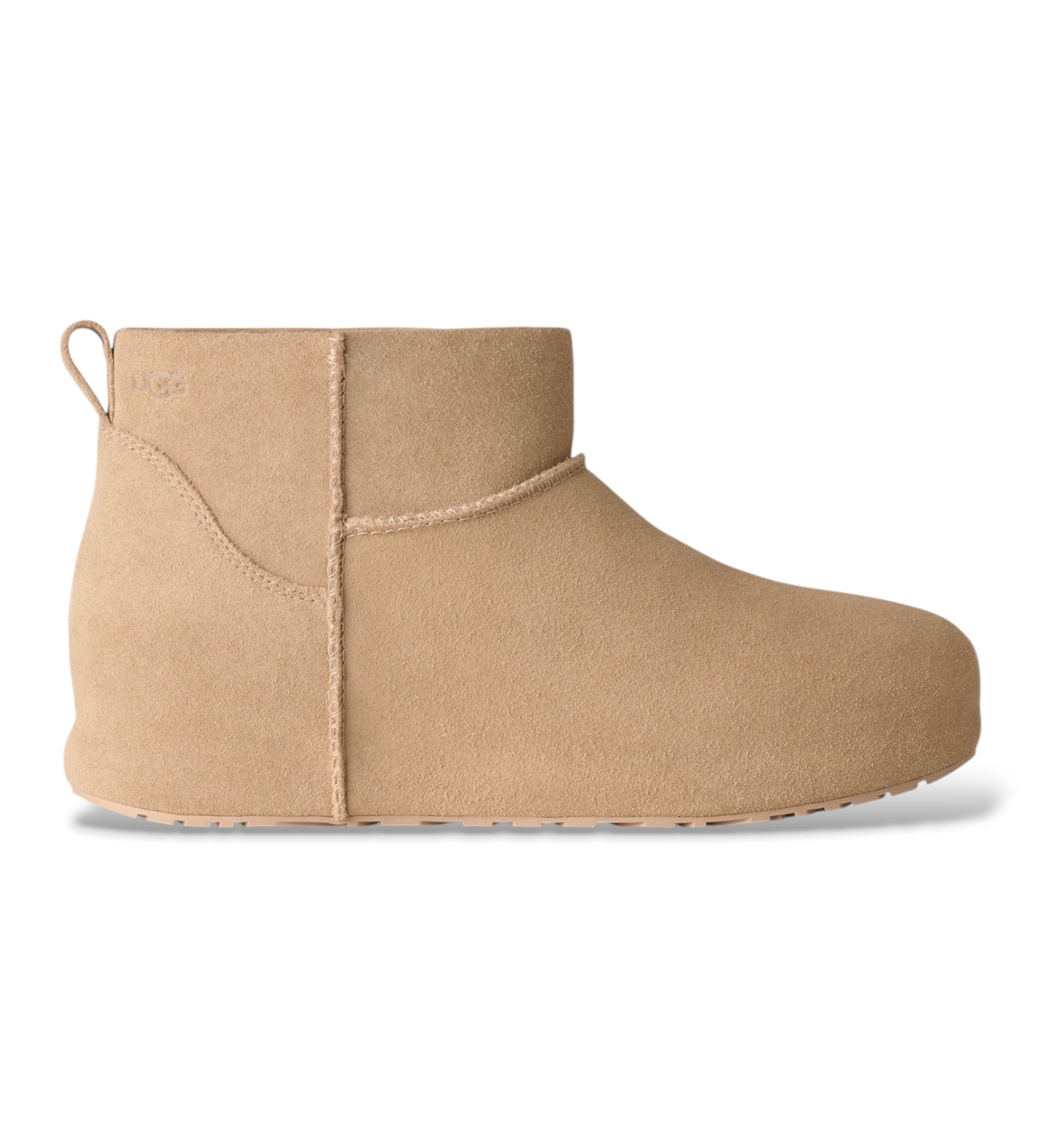 UGG für Damen. 1180412 Lederstiefeletten Classic Mini Enwrap beige (40), Wohnung, Keine, Lässig