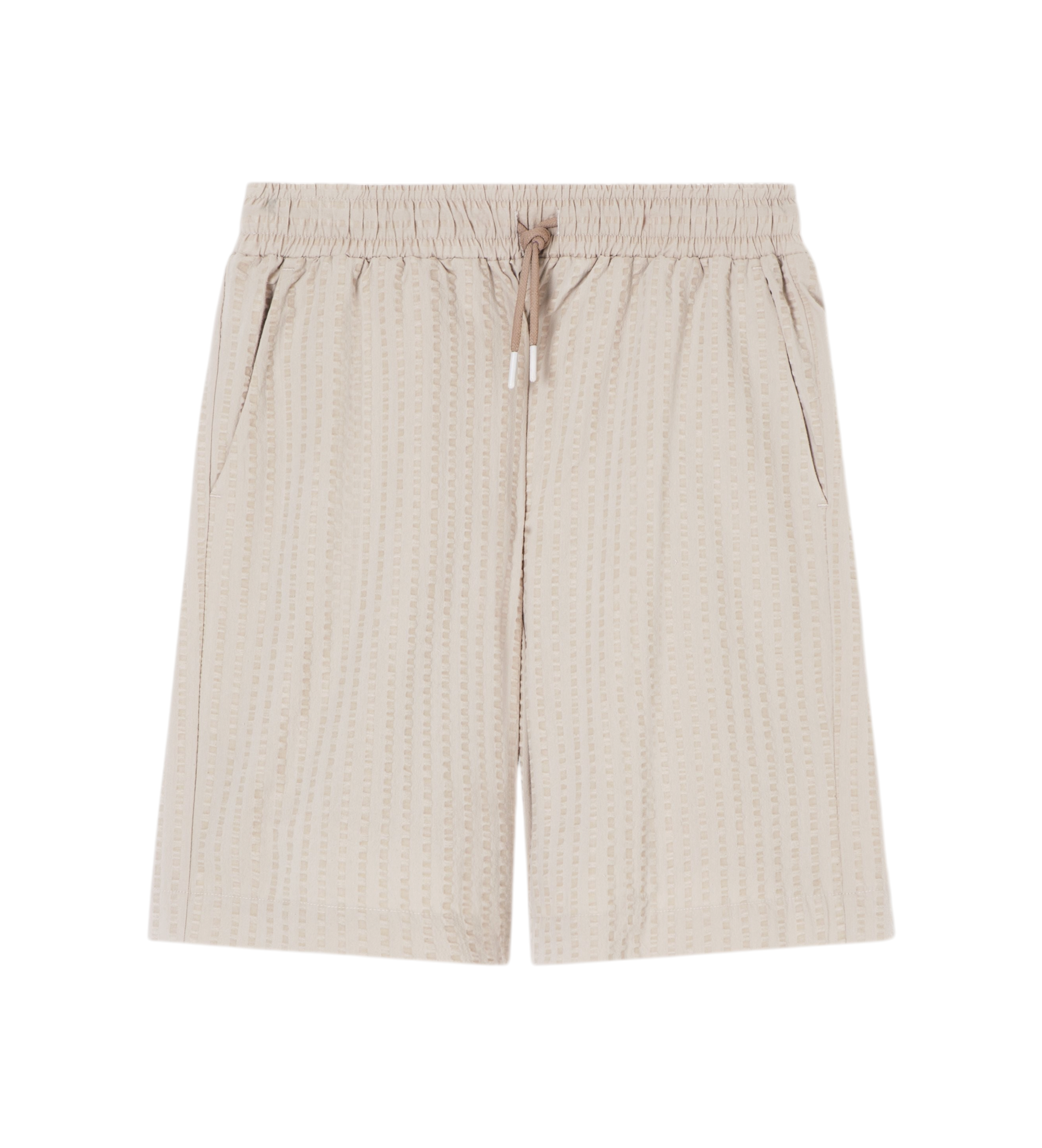 Emporio Armani für Herren. EM000683_AF20430 Beige textured swimsuit (M), Strandbekleidung, Lyocell