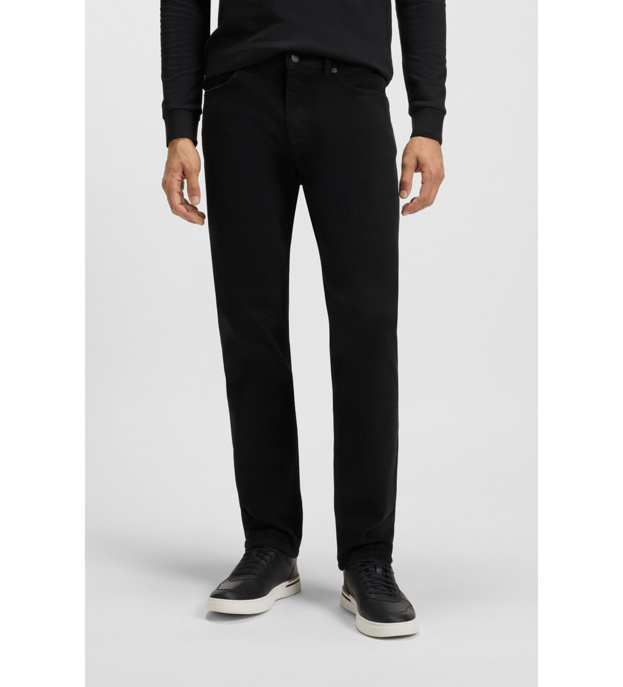 BOSS für Herren. 50495920 Jeans Re.Maine schwarz (36/34), Lässig, Baumwolle