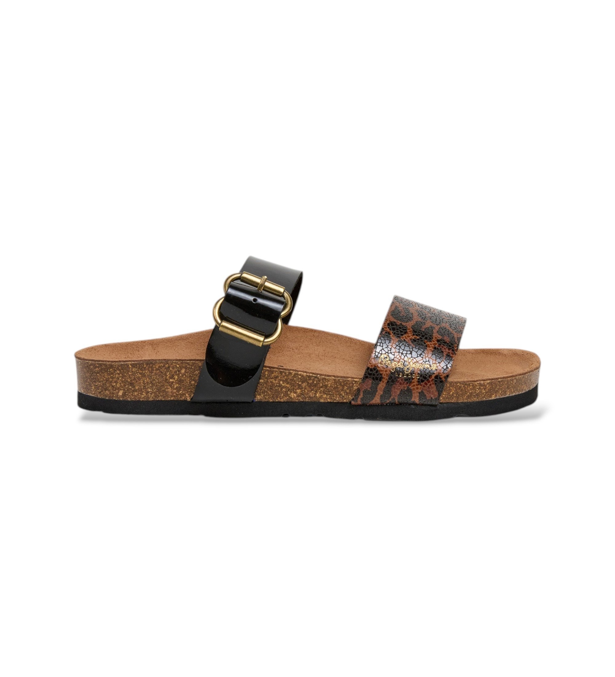 Pepe Jeans für Damen. PLS800003 Sandalen Oban Once braun (39), Keine, Lässig, Tierdruck
