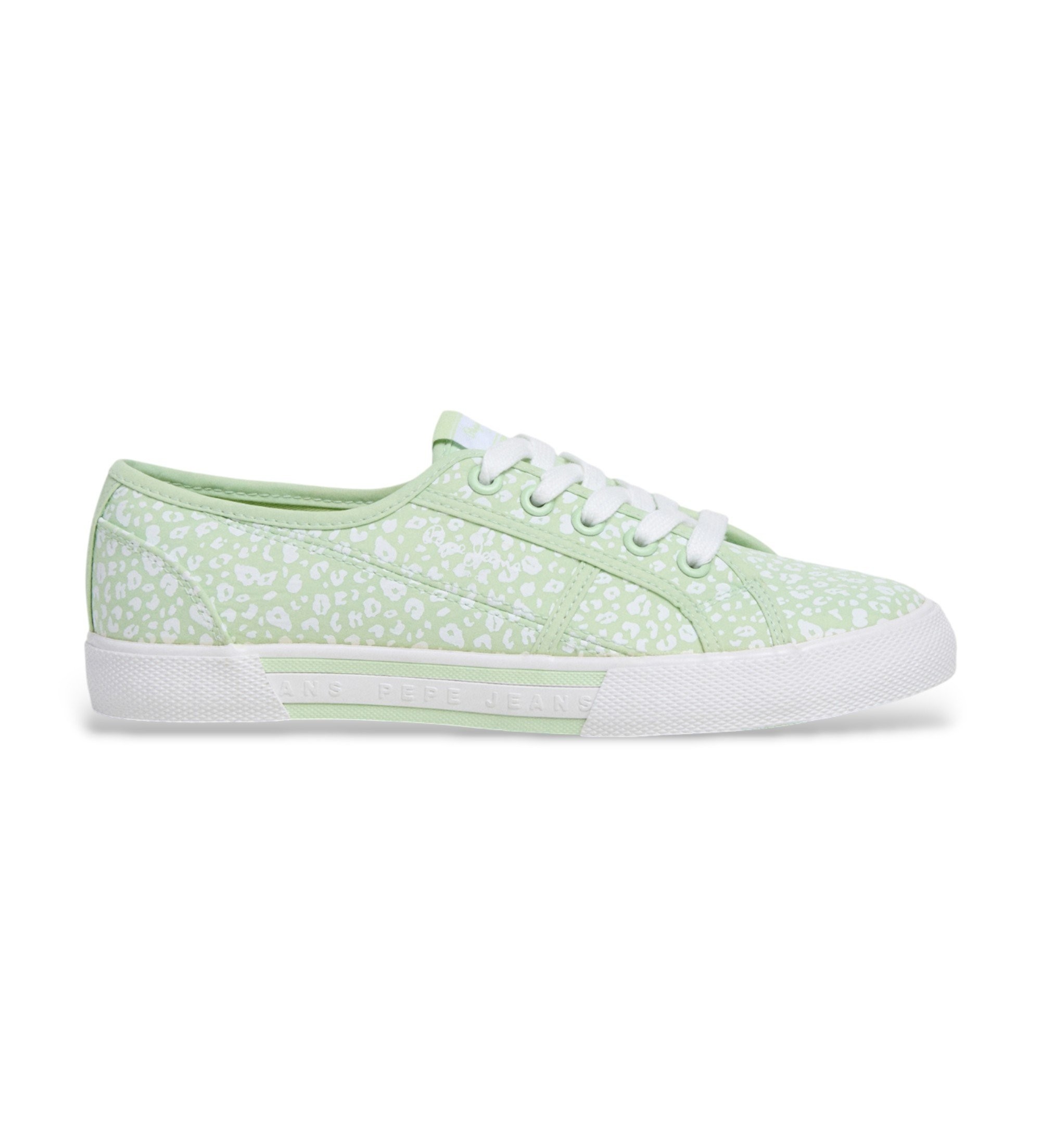 Pepe Jeans für Damen. PLS300021 Sneaker Brady Fresh grün (41), Wohnung, Schnürsenkel, Lässig