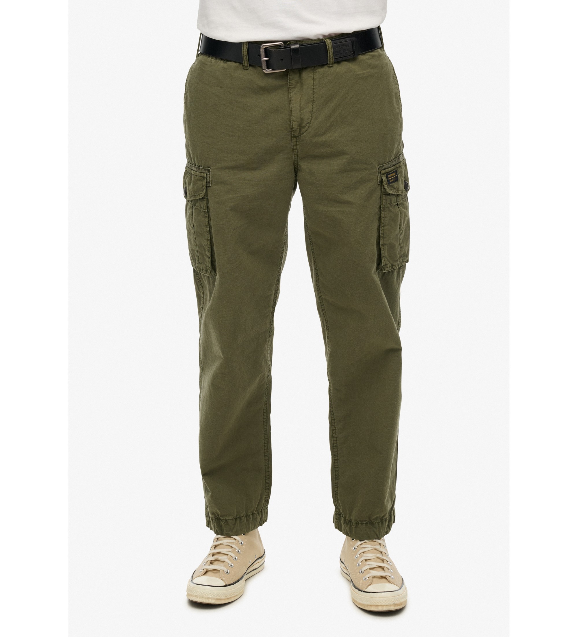 Superdry für Herren. M7011389A Leichte Cargohose Parachute grün (31/32), Lässig, Baumwolle