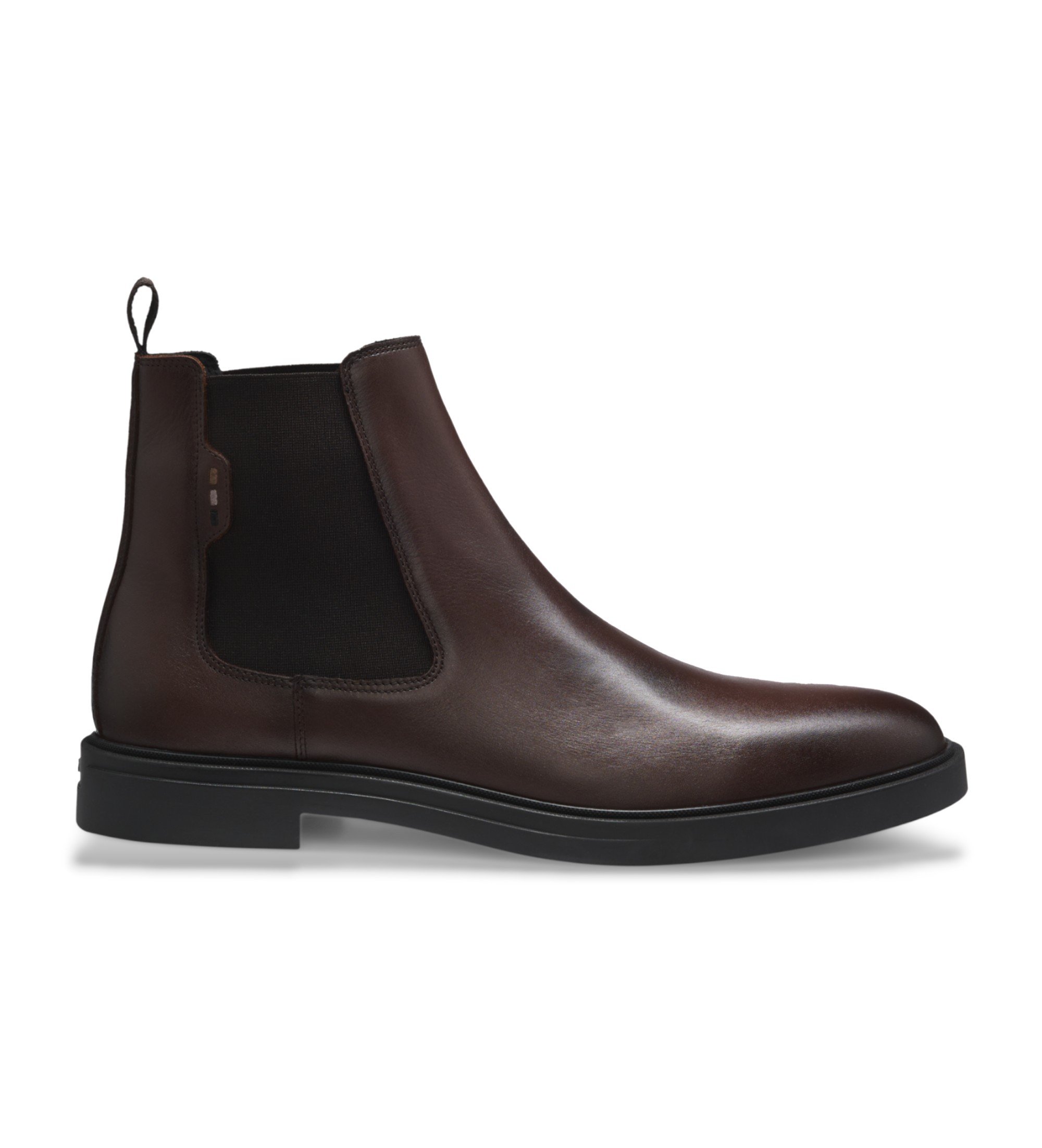 BOSS für Herren. 50552527 Chelsea-Boots aus Leder braun (41), Wohnung, Keine, Lässig