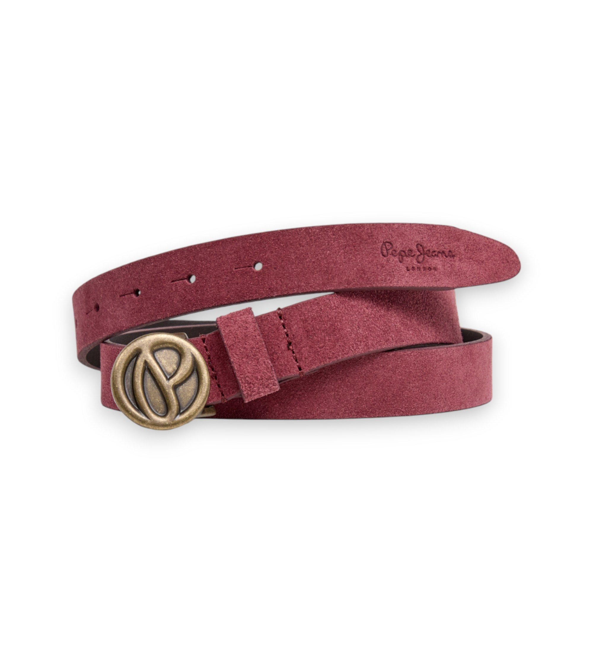 Pepe Jeans für Damen. PL0200011 Millie Gürtel weinrot (S), Lässig, Klassisch, Leder, Bordeaux