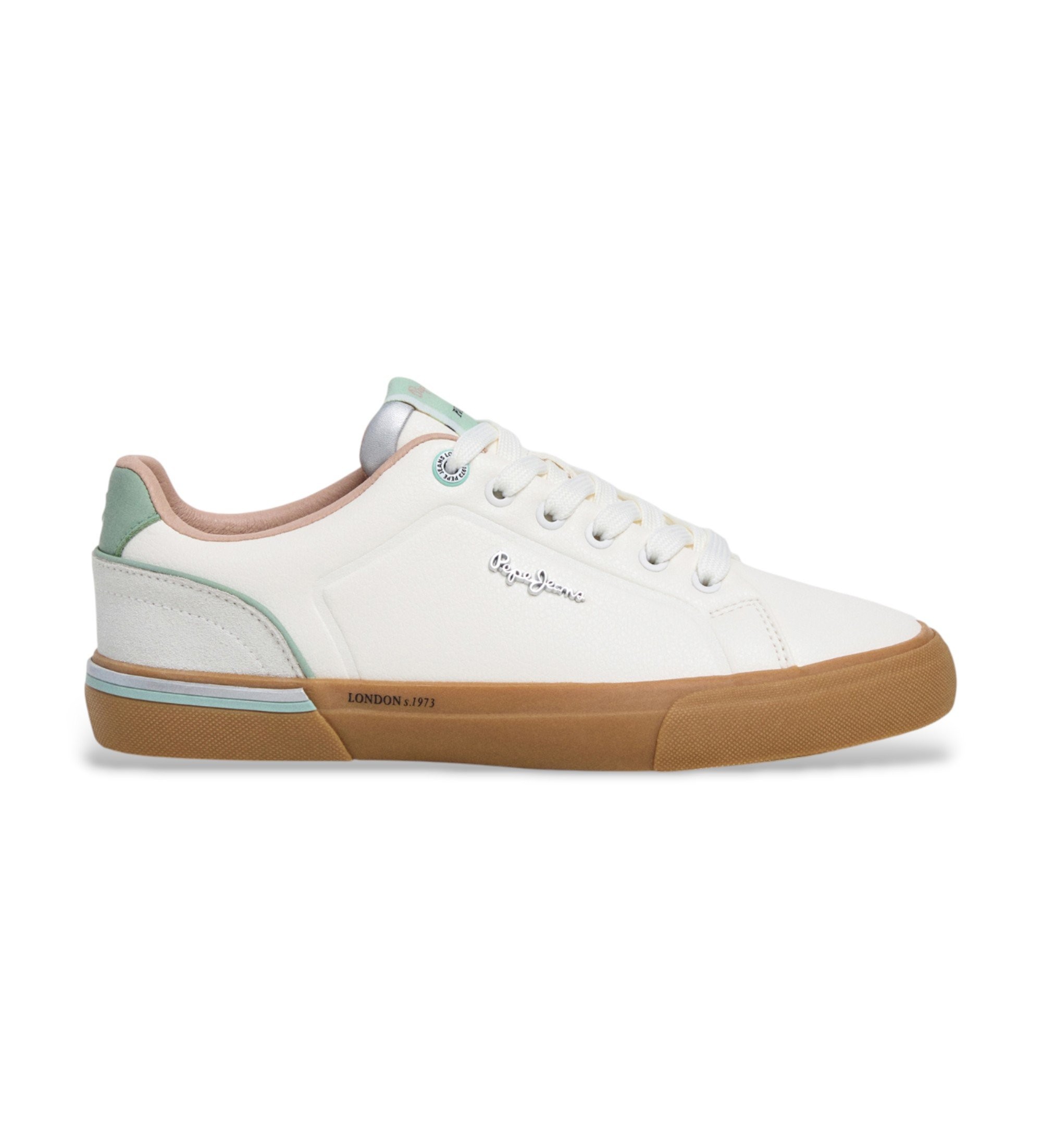 Pepe Jeans für Damen. PLS300015 Sneaker Kenton Cool weiß (38), Wohnung, Schnürsenkel, Lässig