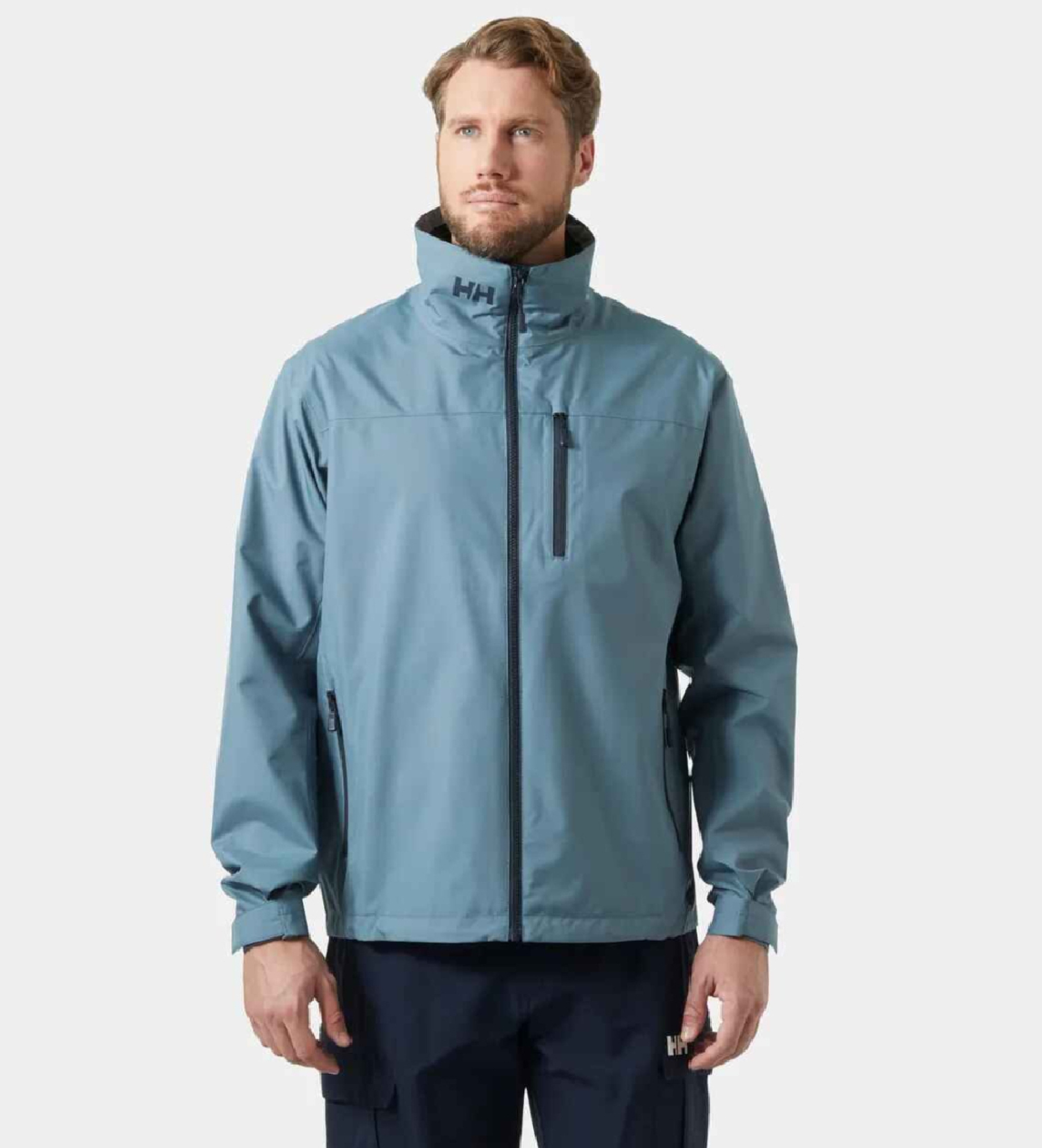 Helly Hansenvoor mannen. 34445 Zeiljack Crew 2.0 blauw (XL), Casual, Polyester, Buiten, Marineblauw