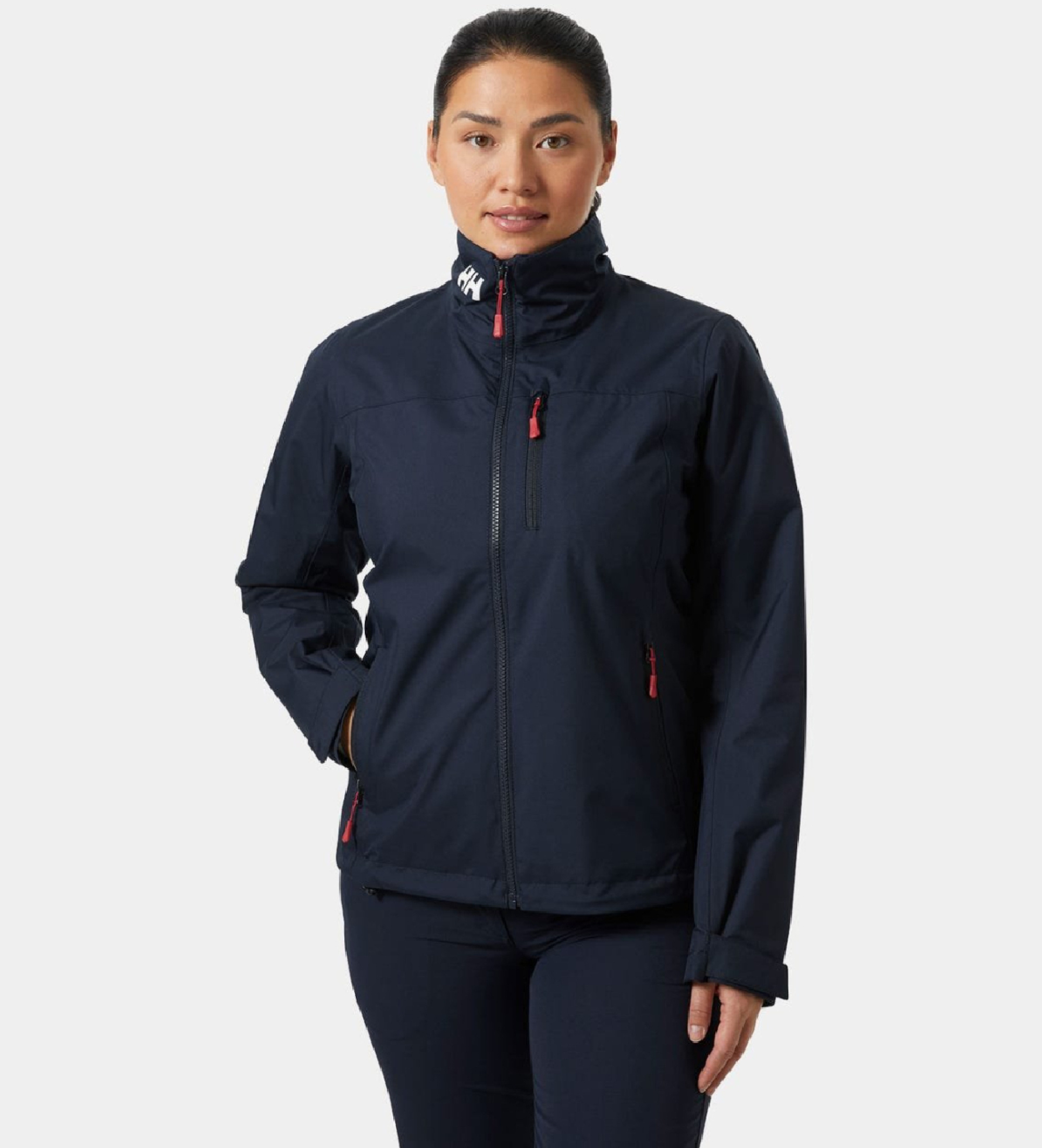 Helly Hansenvoor vrouwen. 34449 Crew Midlayer 2.0 jas marineblauw (XL), Polyester, Buiten