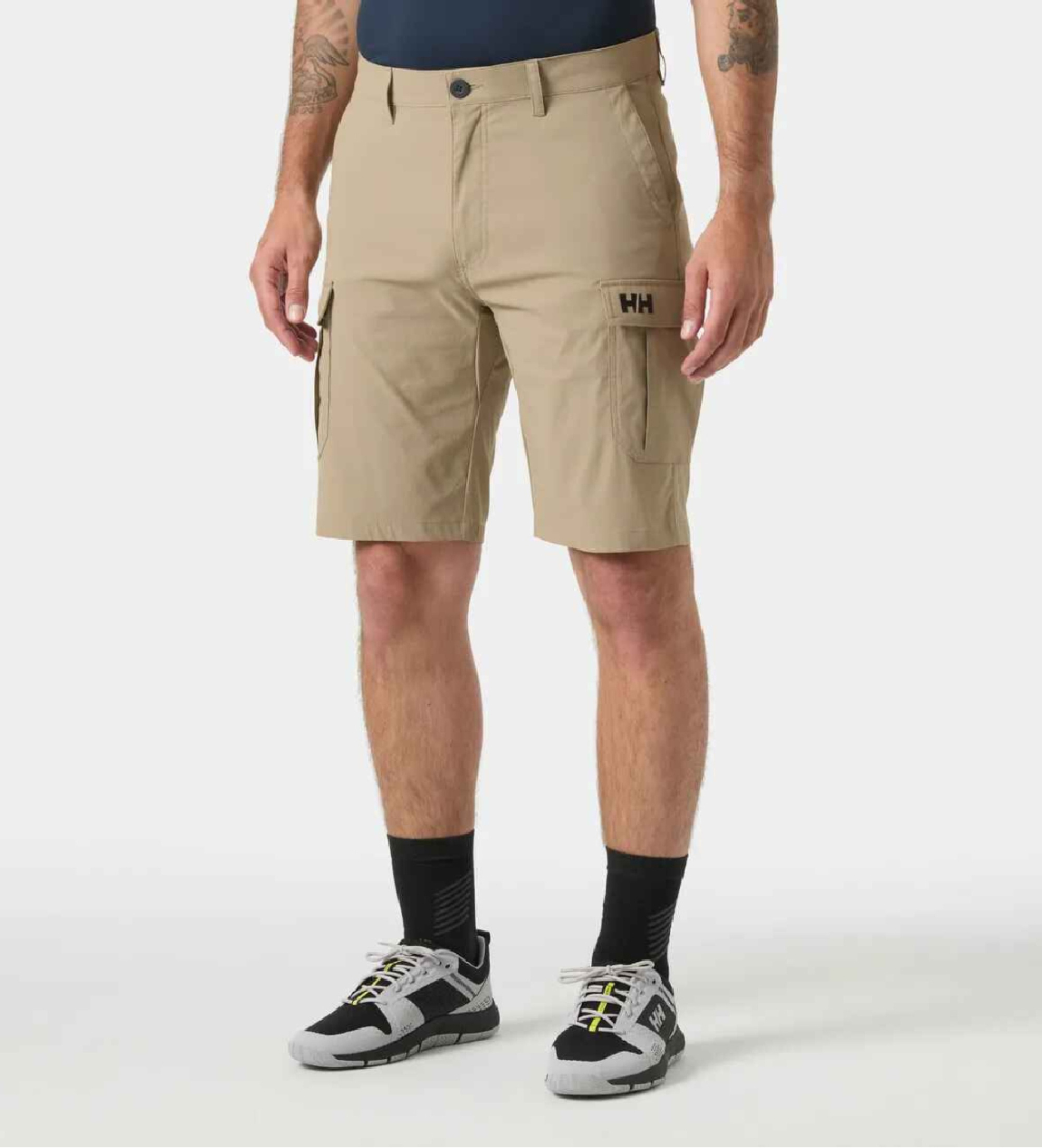Helly Hansenvoor mannen. 34537 Beige HH Quick Dry cargoshort (44), Casual, Polyamide