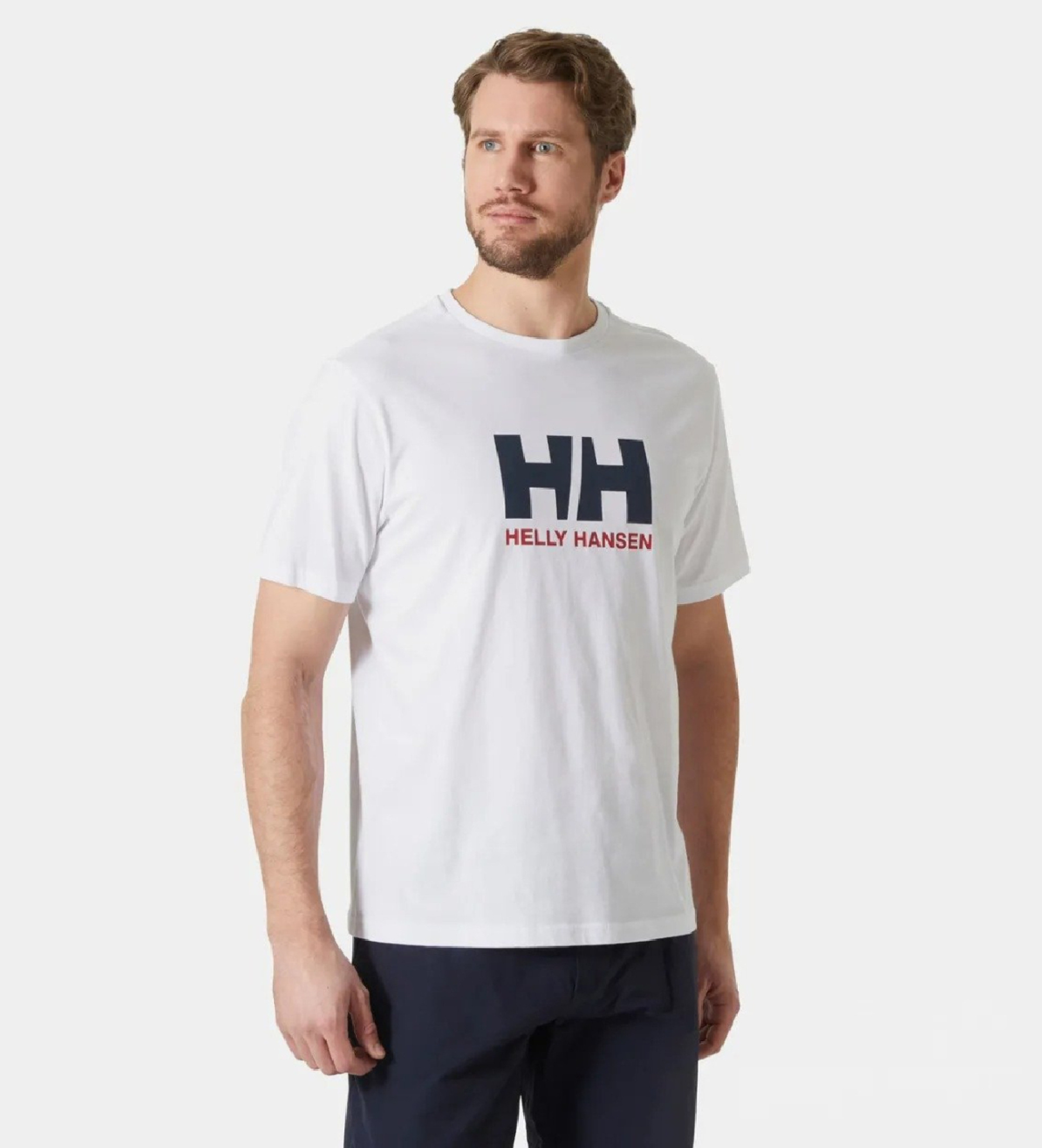Helly Hansenvoor mannen. 54596 Logo 3.0 T-shirt wit (XL), Casual, Katoen, Korte mouwen