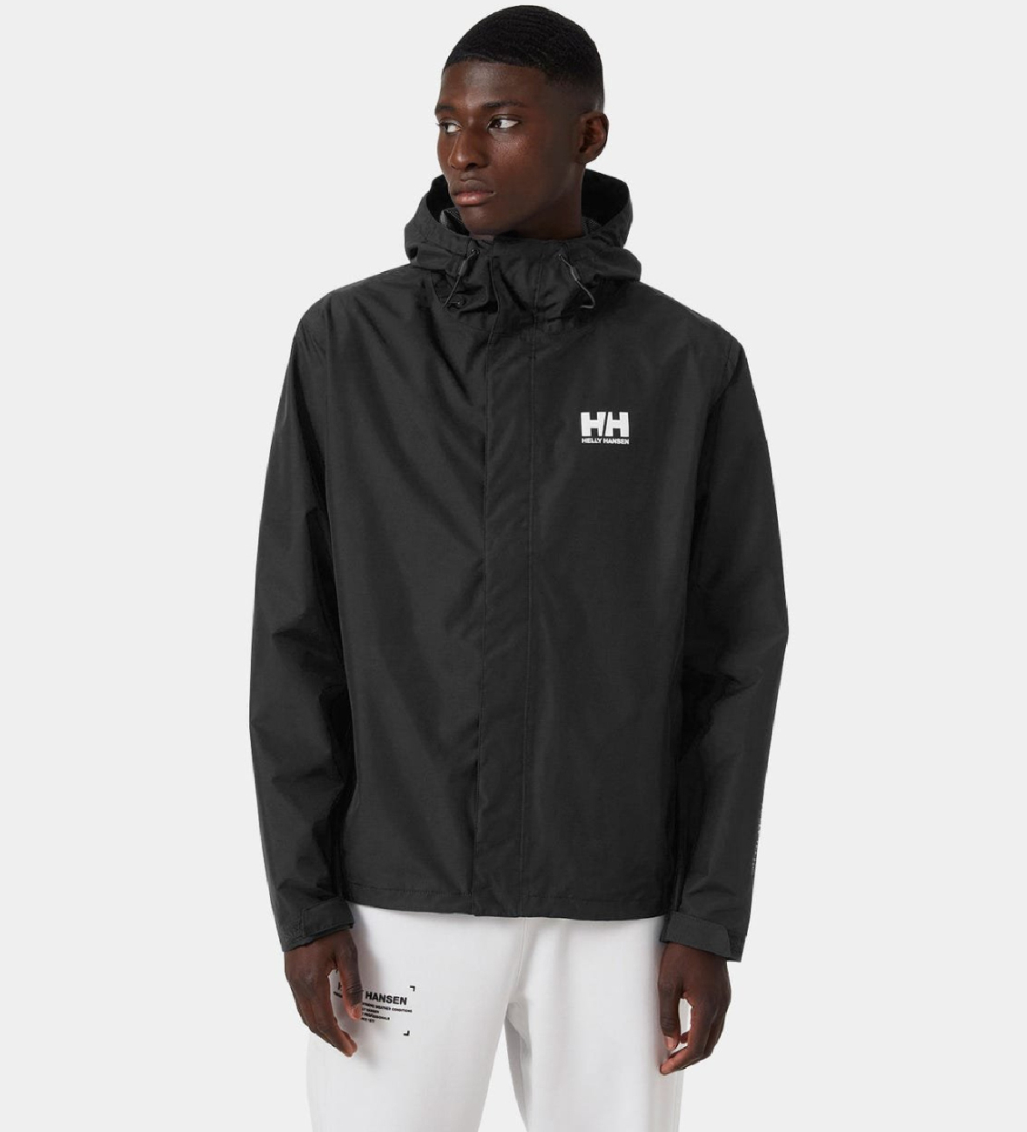 Helly Hansenvoor mannen. 62047 Zwart waterdicht jack Seven J (XL), Polyester, Buiten