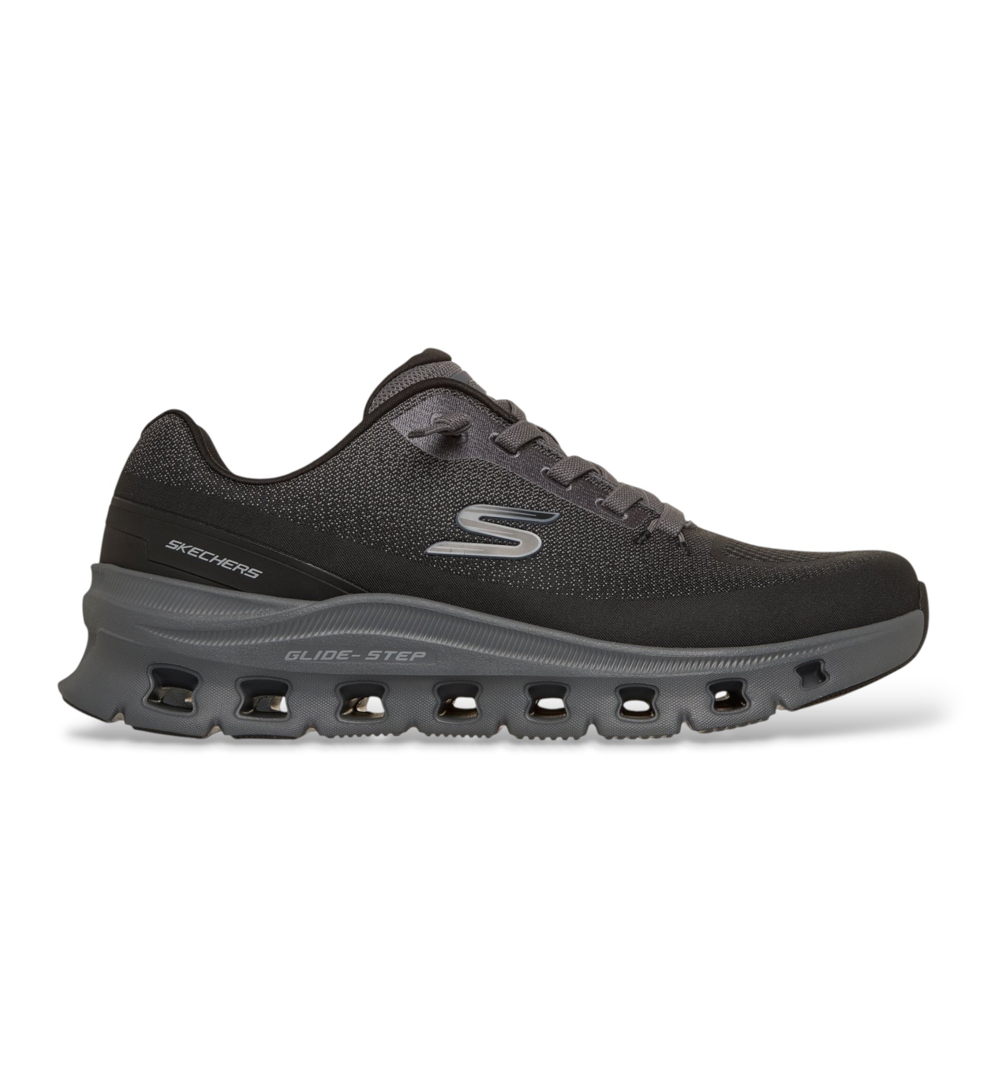 Skechers für Herren. 233132 Slip-Ins Sneaker: Glide-Step Pro - Waverra schwarz (41), Wohnung, Schnürsenkel, Keine, Lässig, Sportlich