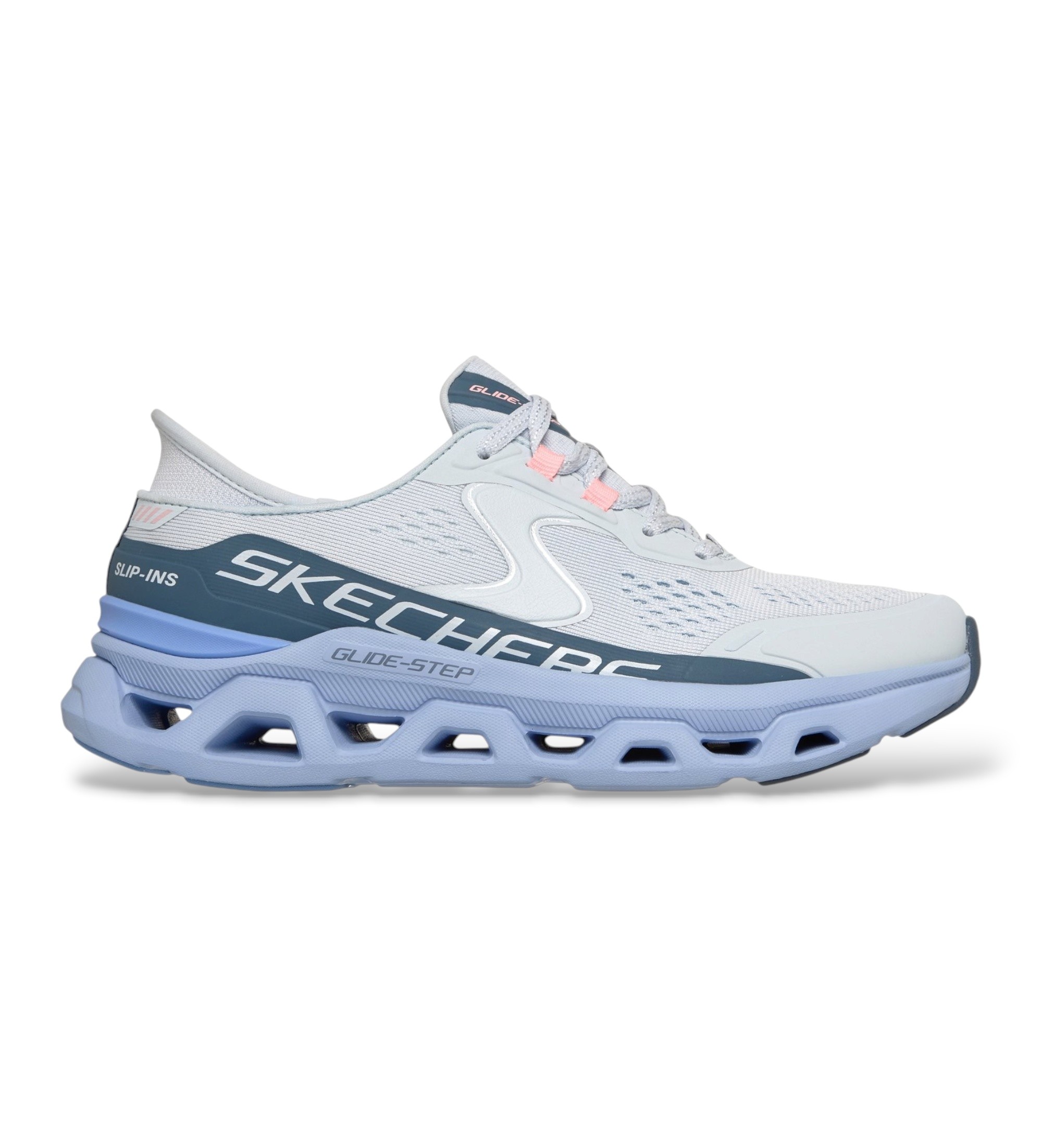 Skechers für Damen. 150510 Slip-Ins Sneaker: Glide-Step Altus blau (39), Wohnung, Schnürsenkel, Lässig, Sportlich, Multisport
