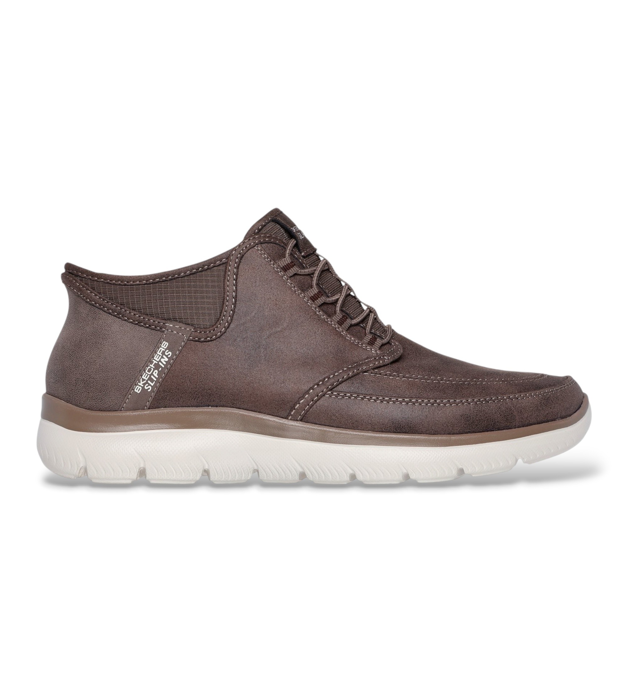 Skechers für Herren. 232927 Slip-Ins Stiefeletten: Summits - Siegul braun (46), Wohnung, Schnürsenkel, Keine, Lässig