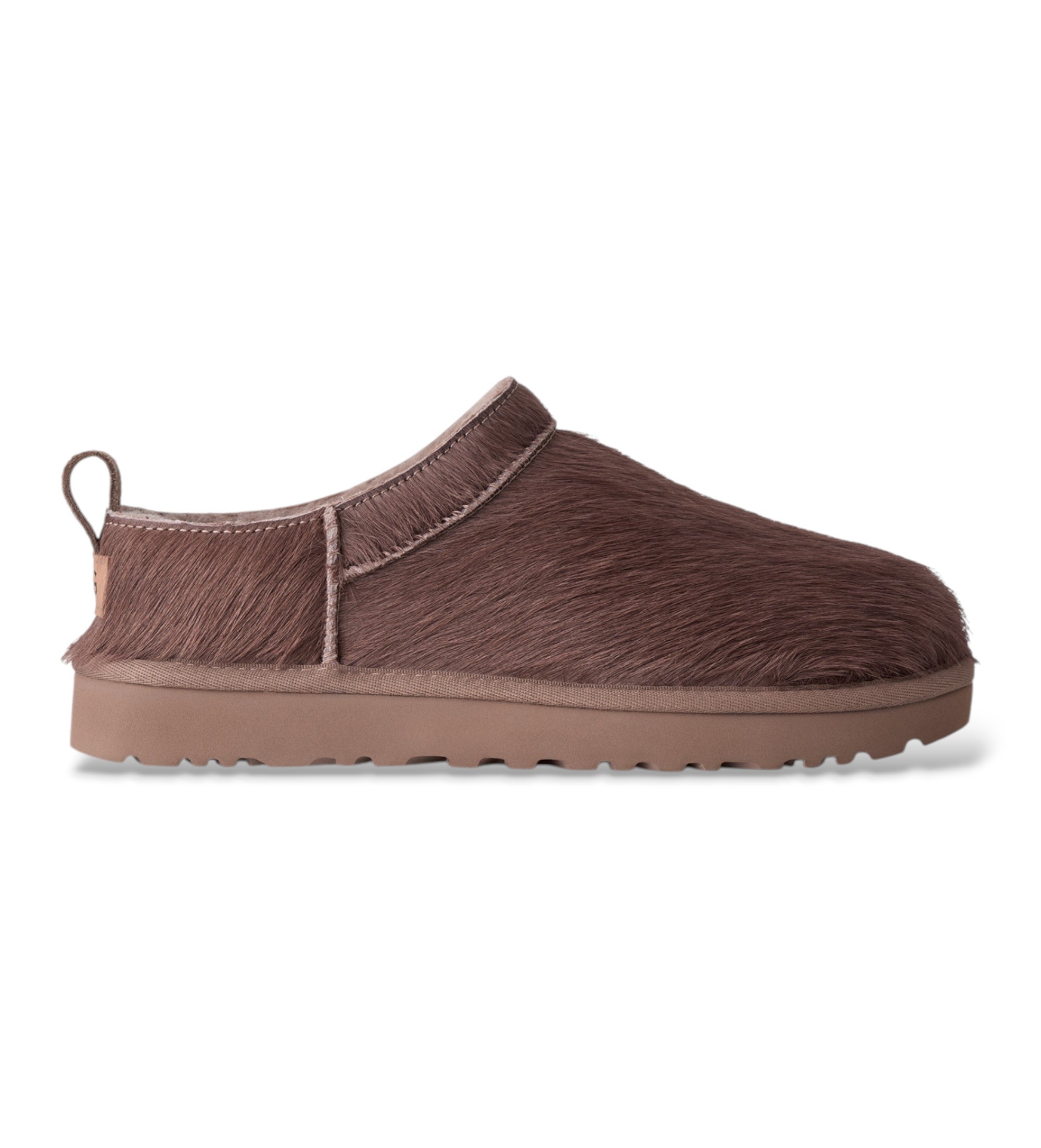 UGG für Damen. 1180417 Stiefeletten aus Leder Classic Micro Calf Hair braun (37), Wohnung, Keine, Lässig