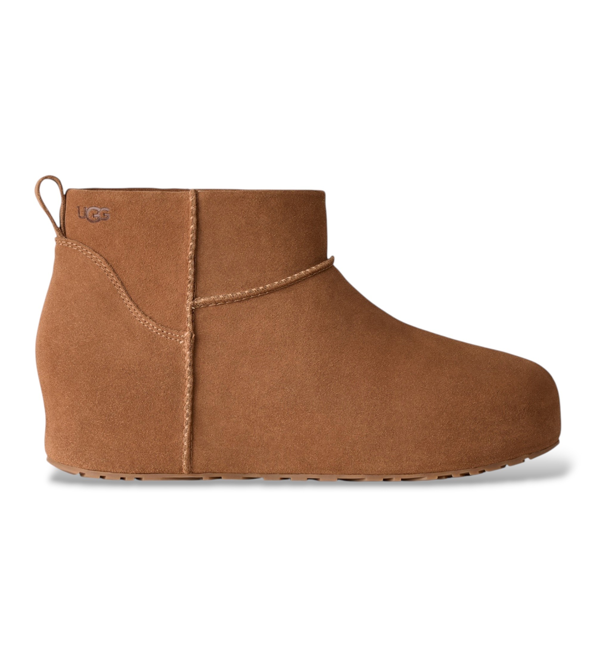 UGG für Damen. 1180412 Stiefeletten aus Leder Classic Mini Enwrap braun (41), Wohnung, Keine, Lässig