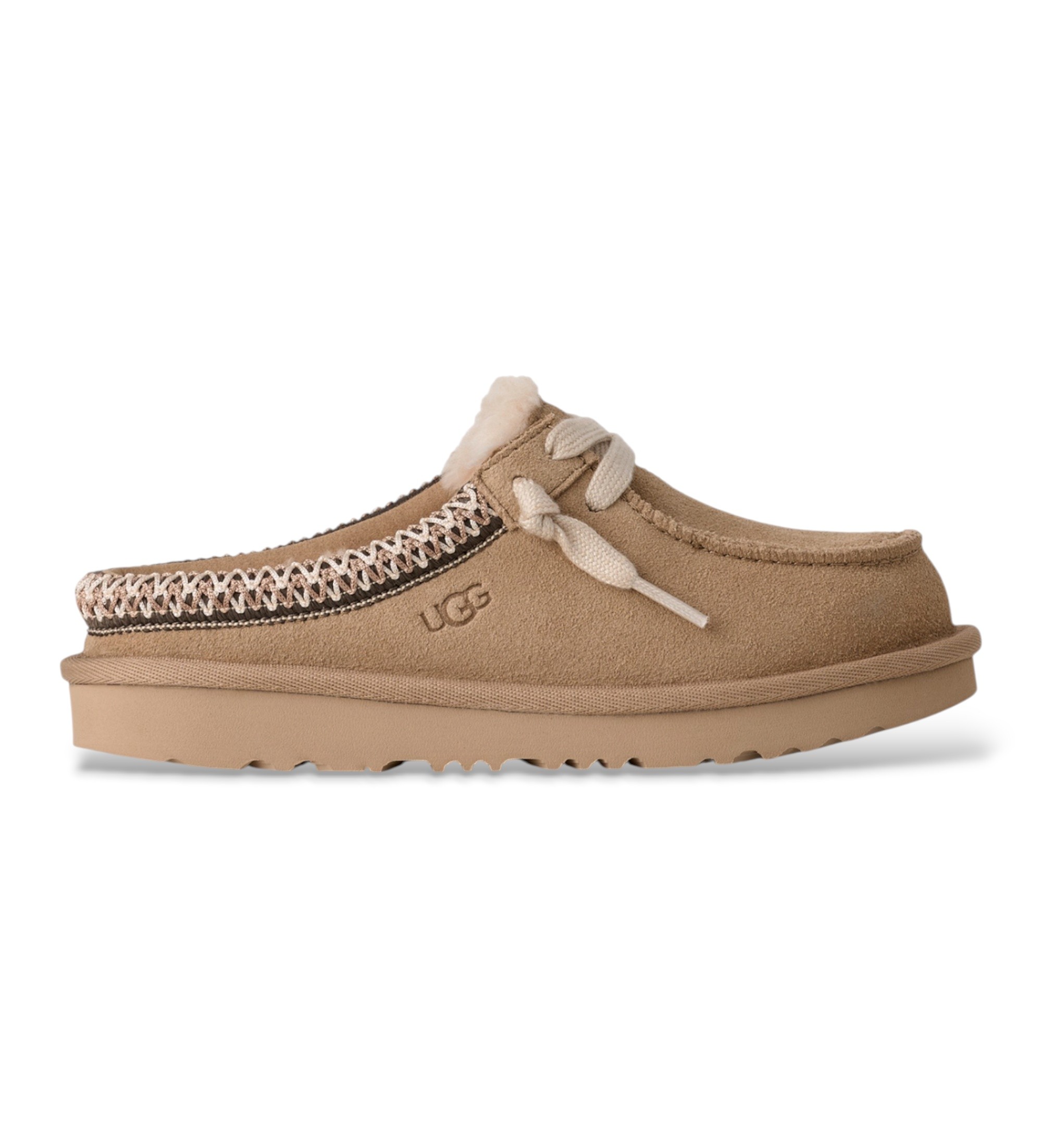 UGG Unisex für Kinder. 1175213K Tasman Mule Leder-Hausschuhe beige (36), Wohnung, Keine, Lässig, Heimtextilien, Kinderbekleidung