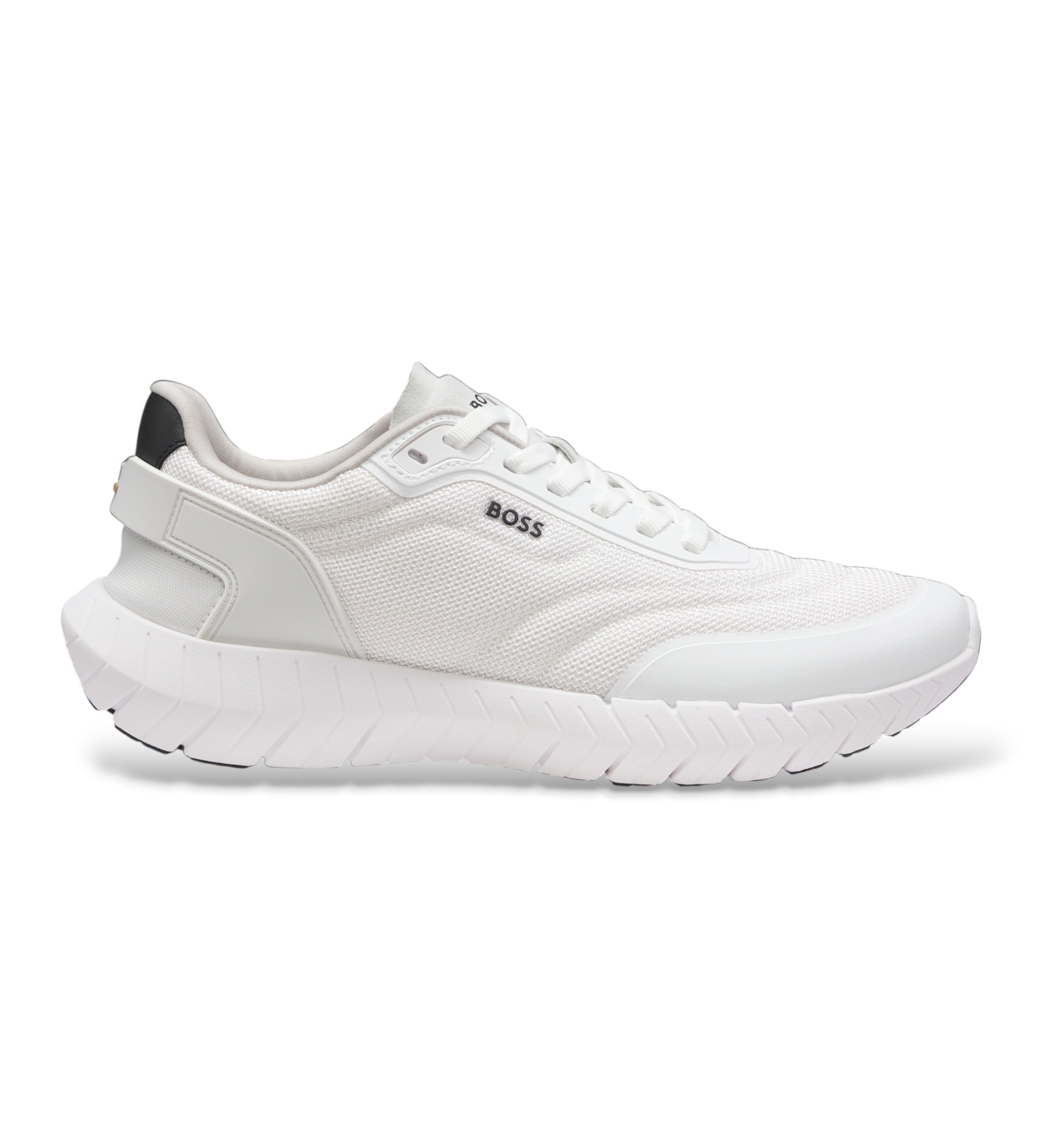 BOSS für Herren. 50568946 Motion Sneakers weiß (45), Wohnung, Schnürsenkel, Lässig, Sportlich