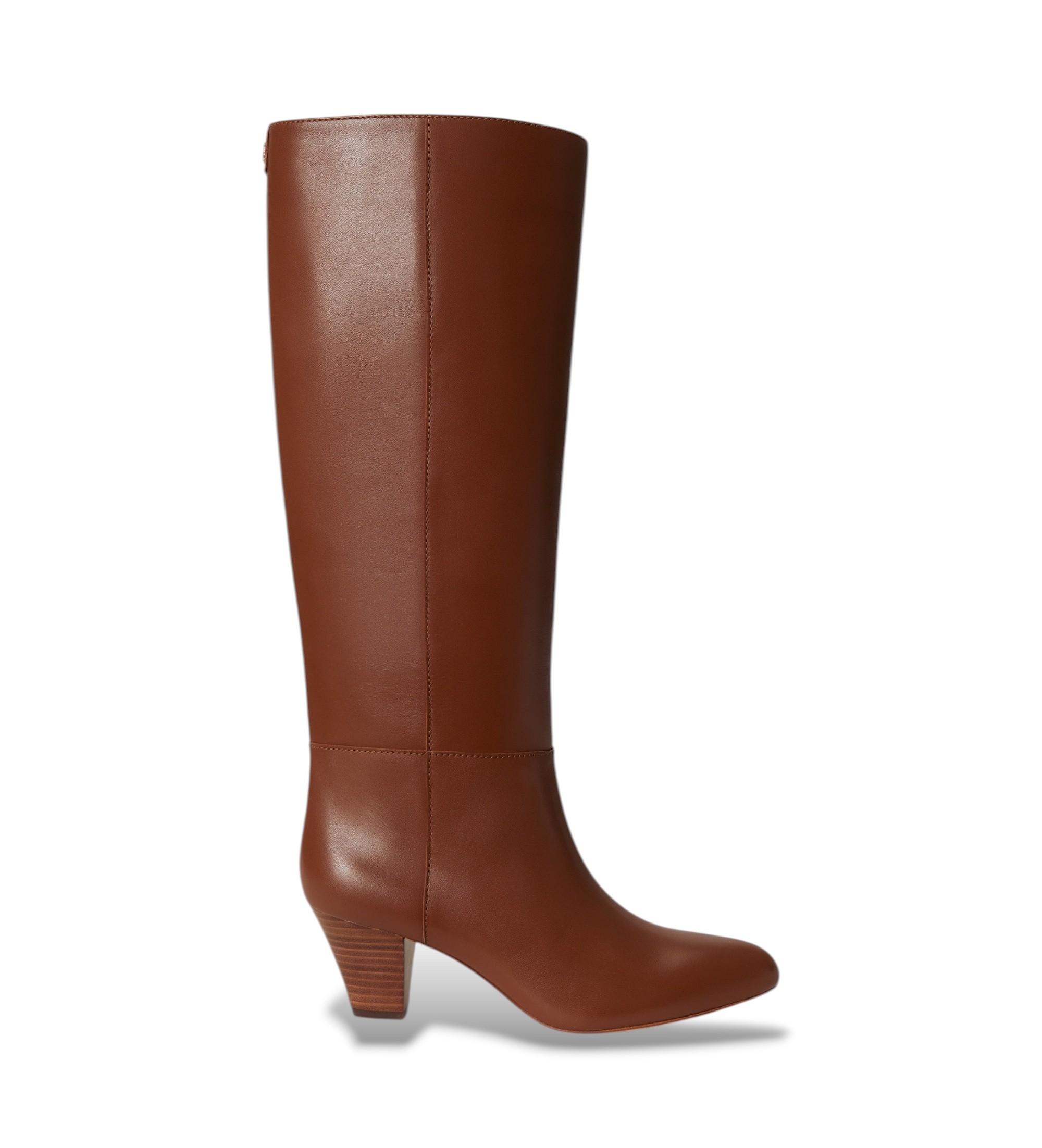 Lauren Ralph Lauren für Damen. 802P15714002 Braune Emrsyn Tl Lederstiefel (37), 3 bis 5 cm, Keine, Lässig