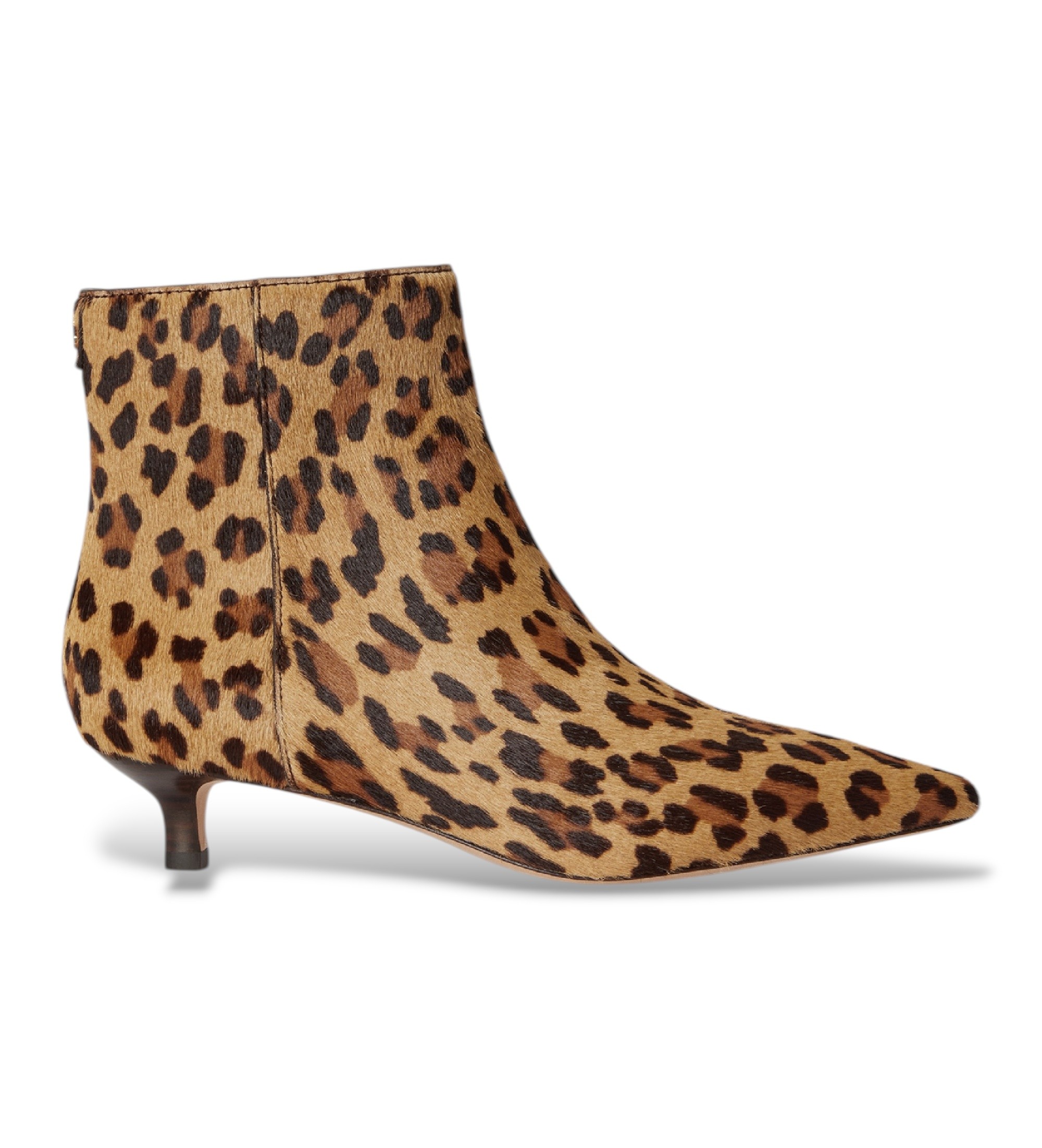 Lauren Ralph Lauren für Damen. 802P18304001 Stiefeletten Francesca aus beigem Kalbshaar (36), Leder, 3 bis 5 cm, Reißverschluss, Lässig, Tie