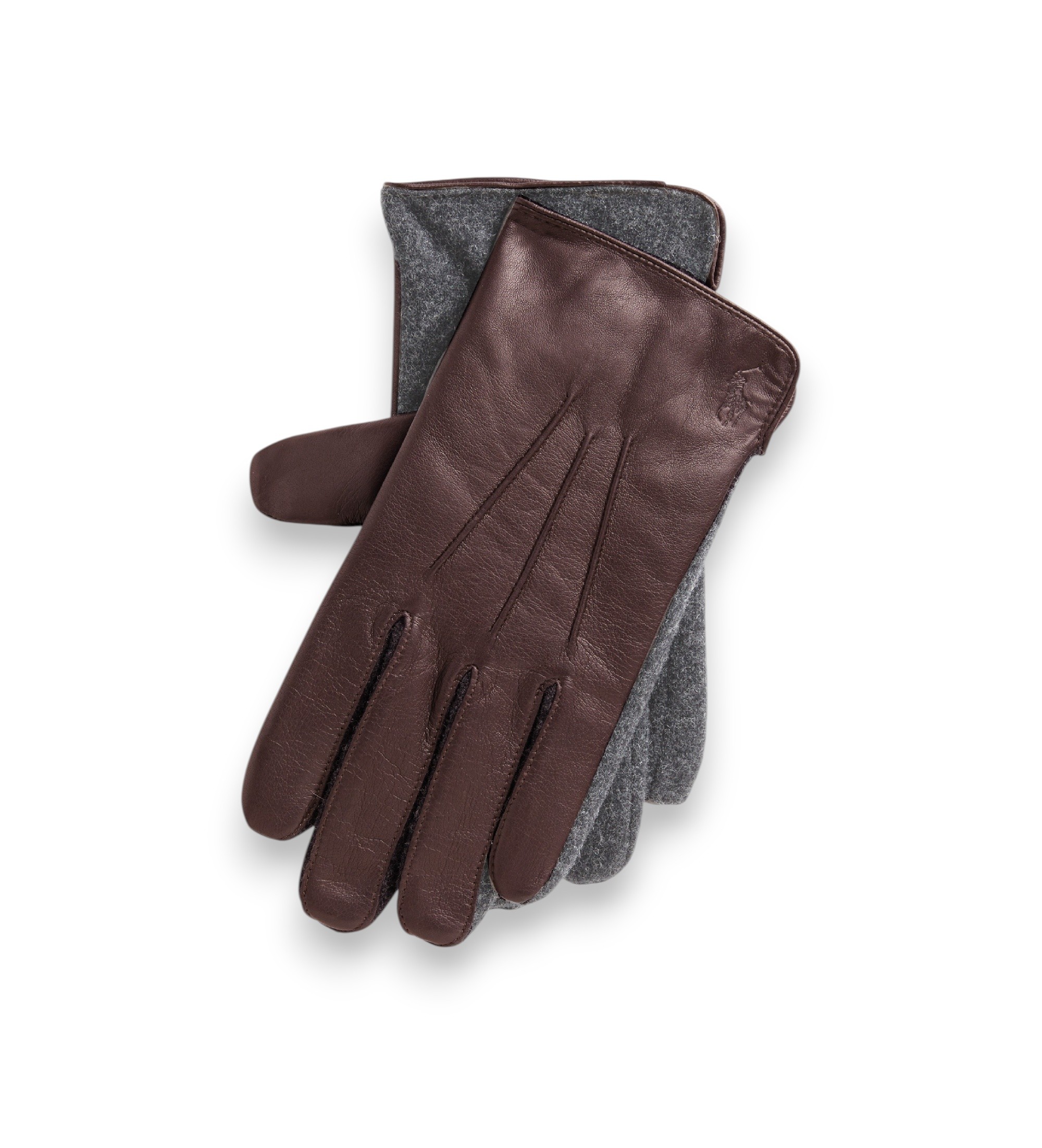 Polo Ralph Lauren für Herren. 449840359002 Hybrid Lederhandschuhe braun (M), Lässig, Klassisch