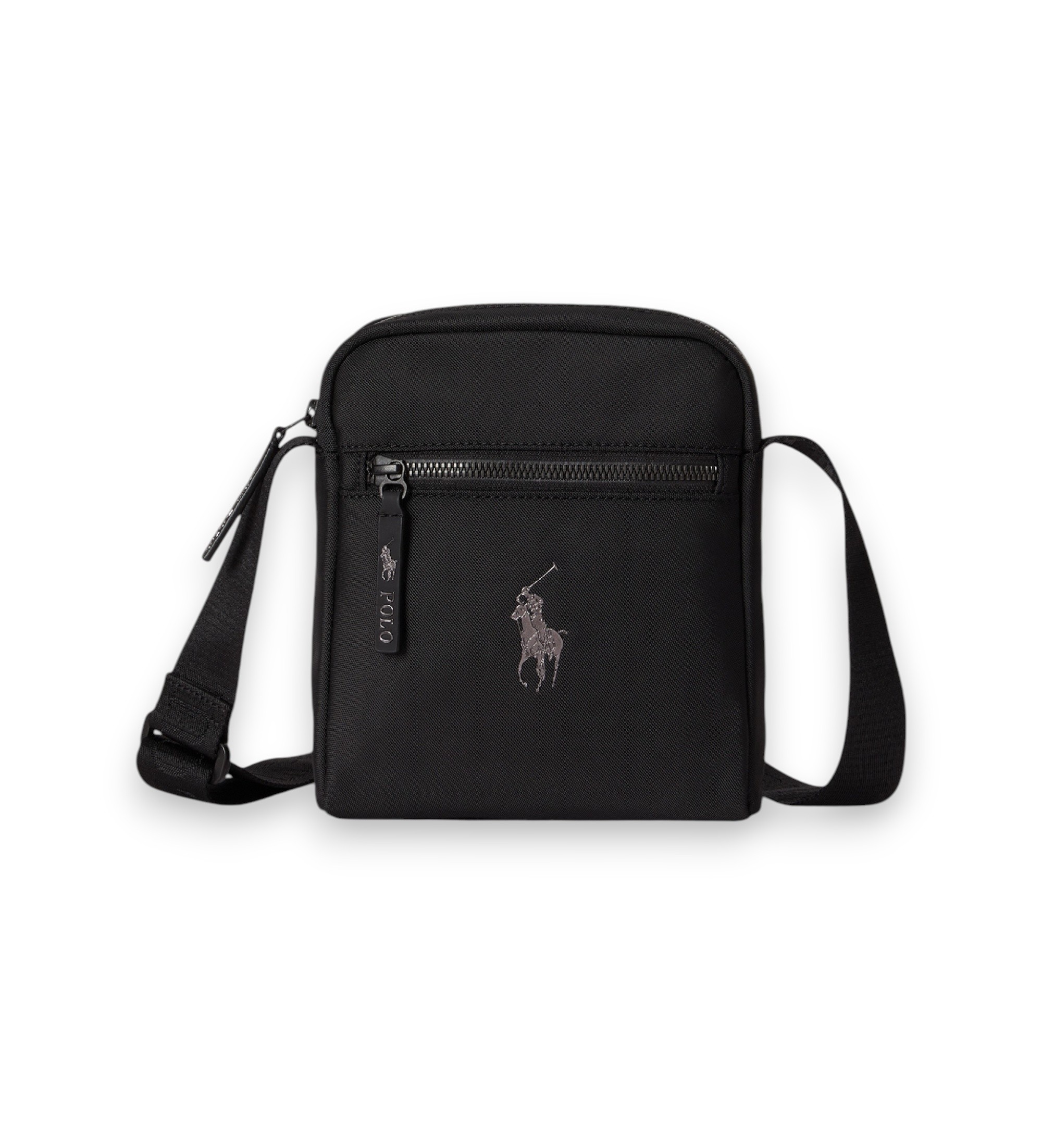 Polo Ralph Lauren für Herren. 405P16220001 Schwarze Umhängetasche mit Logo-Verzierung (OSFA), Lässig, Recyceltes Polyester