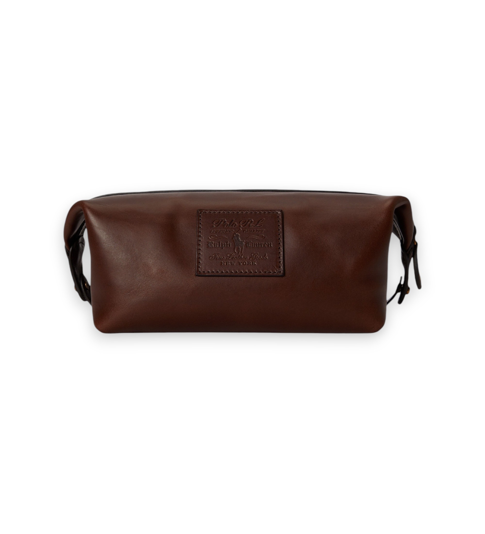 Polo Ralph Lauren für Herren. 405P16229001 Kulturtasche aus Leder Heritage, braun (OSFA), Lässig