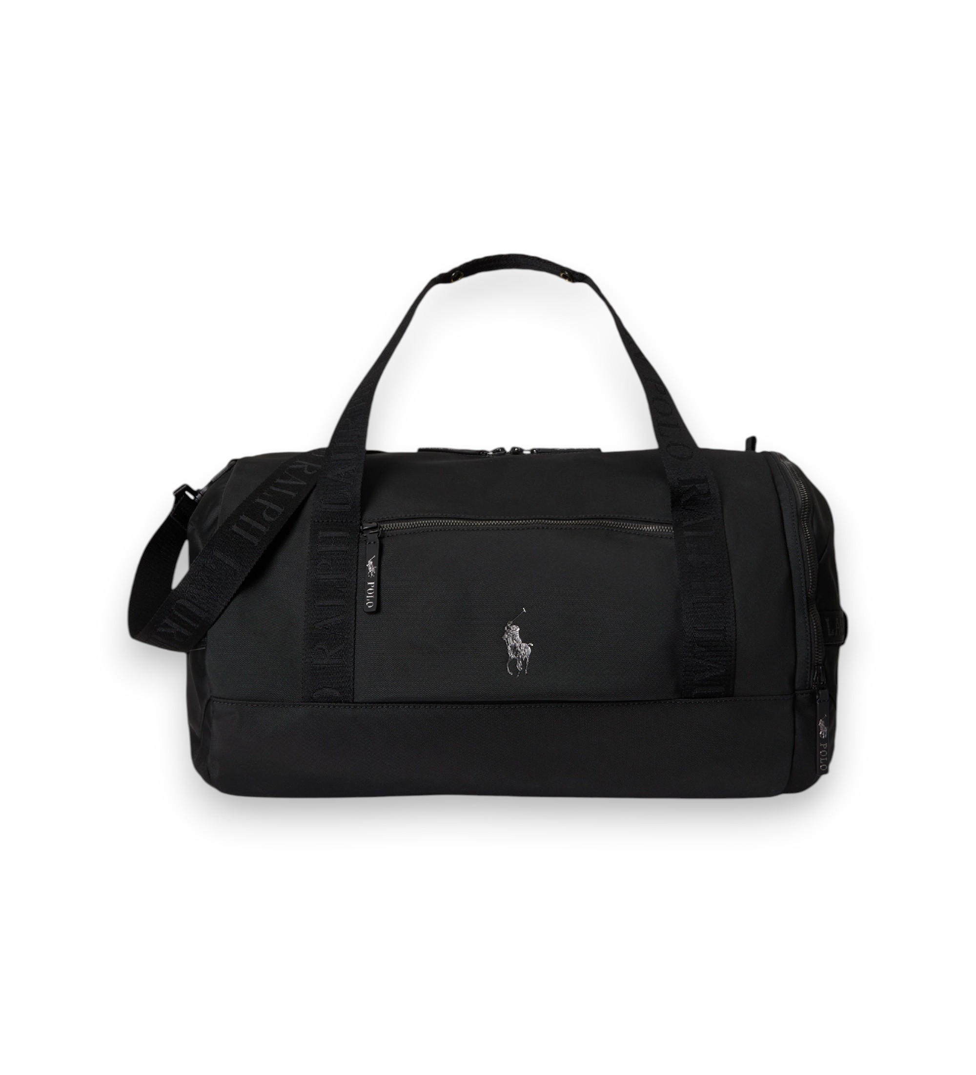 Polo Ralph Lauren für Herren. 405P17498001 Reisetasche mit Logo-Paspel in Schwarz (OSFA), Lässig, Polyester