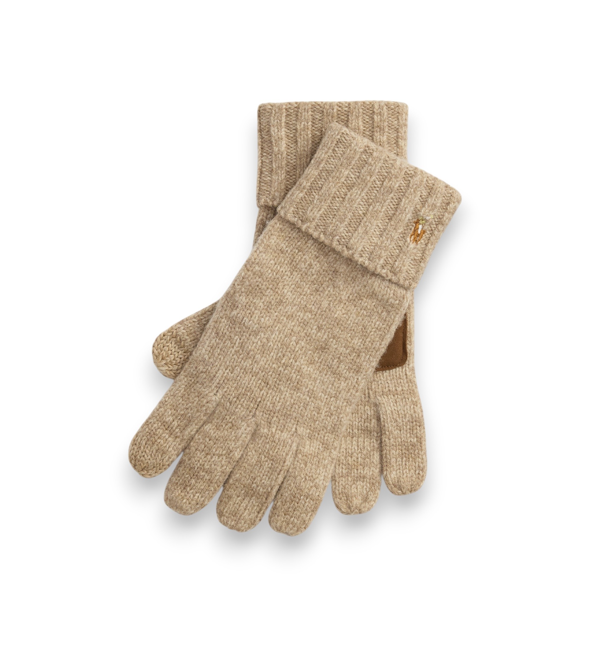 Polo Ralph Lauren für Herren. 449800759003 Touchscreen-Lederhandschuhe beige (OSFA), Lässig, Klassisch