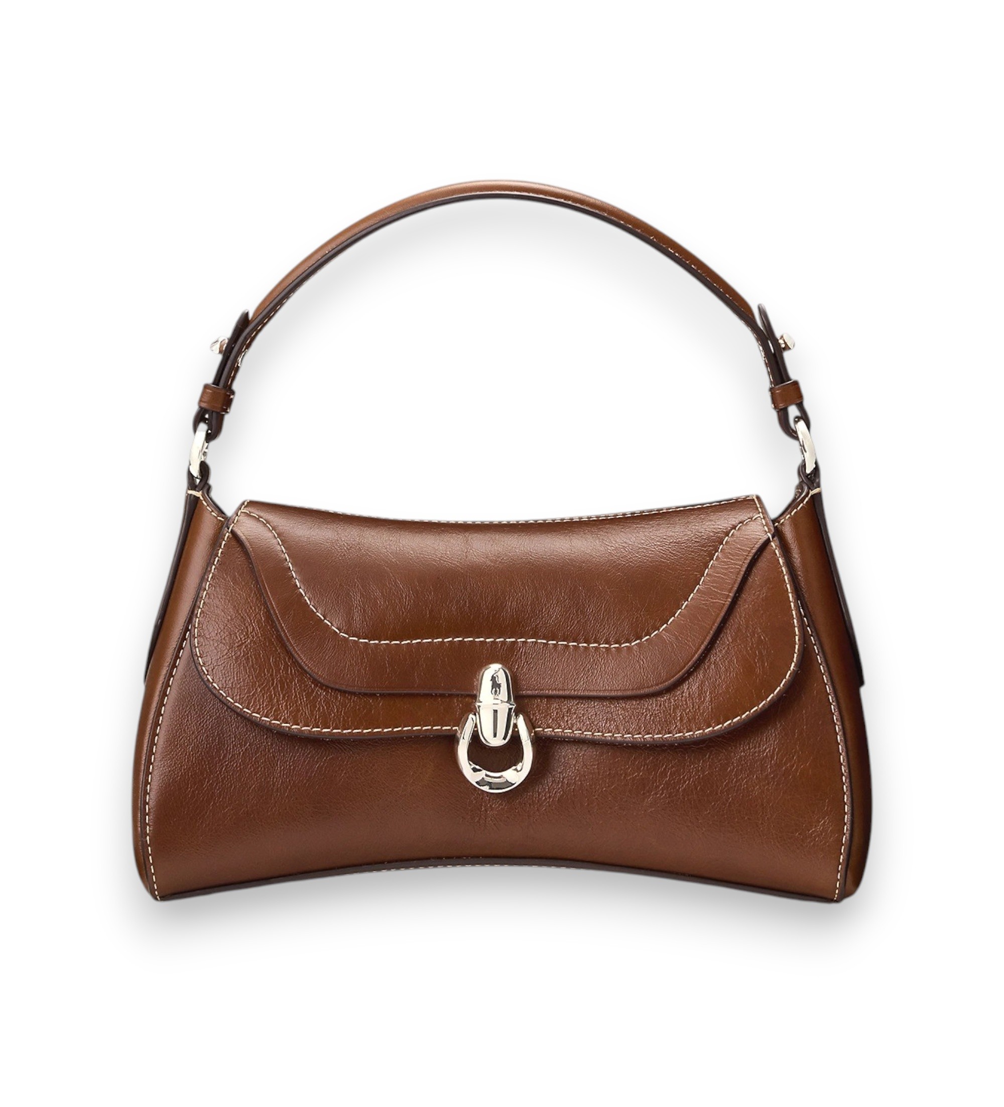 Polo Ralph Lauren für Damen. 428P14299001 Braune Polo Blaze Handtasche mit Henkel (OSFA), Lässig, Klassisch, Leder