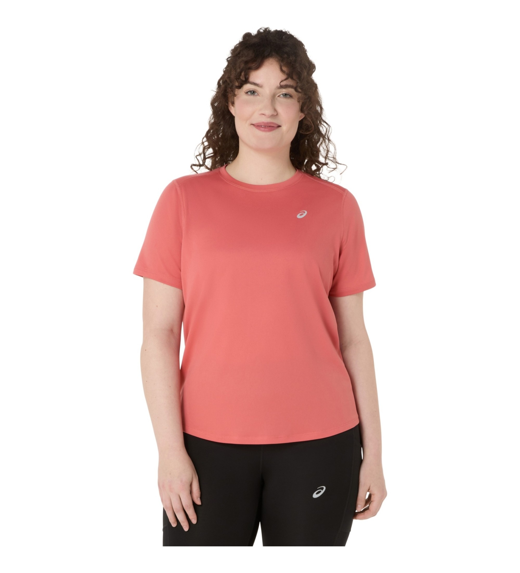 Asics für Damen. 2012D170 Core SS T-Shirt rosa (S), Lässig, Sportlich, Kurzarm, Recyceltes Polyester