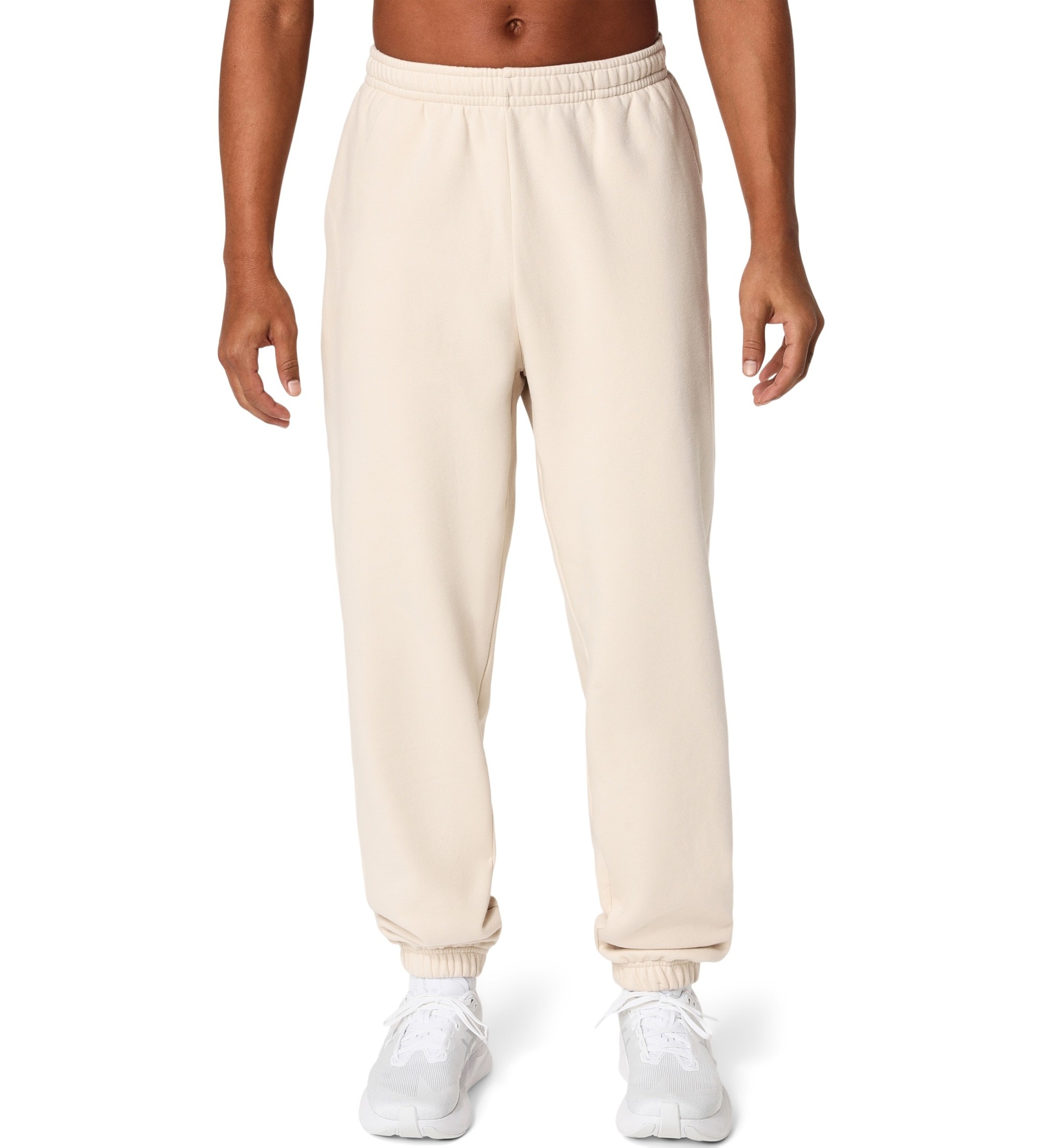 Asicsvoor mannen. 2031F336 Relaxed fleece broek beige (M), Casual, Katoen