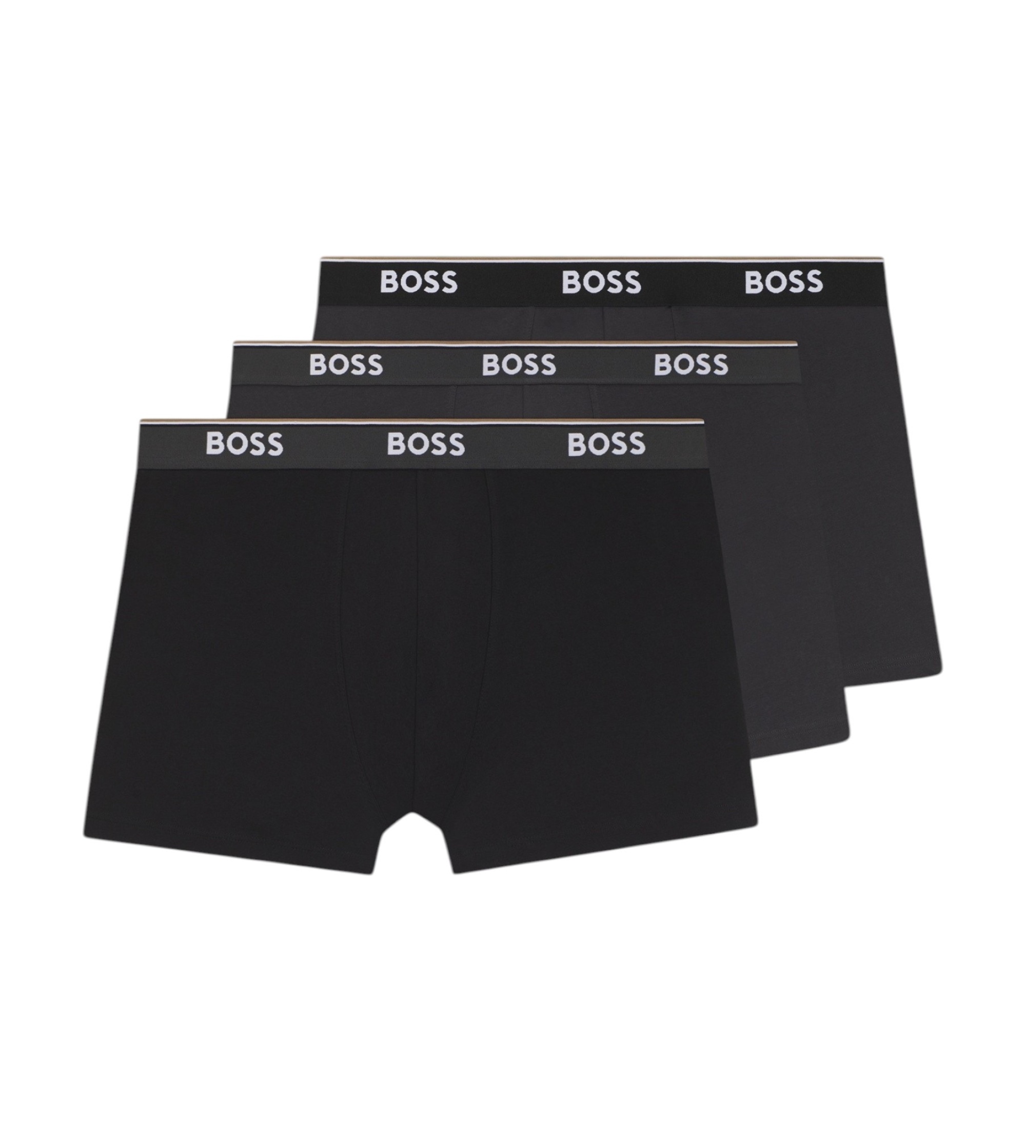 BOSSvoor mannen. 50554694 Set van 3 zwarte boxershorts Power (L), Homewear, Katoen