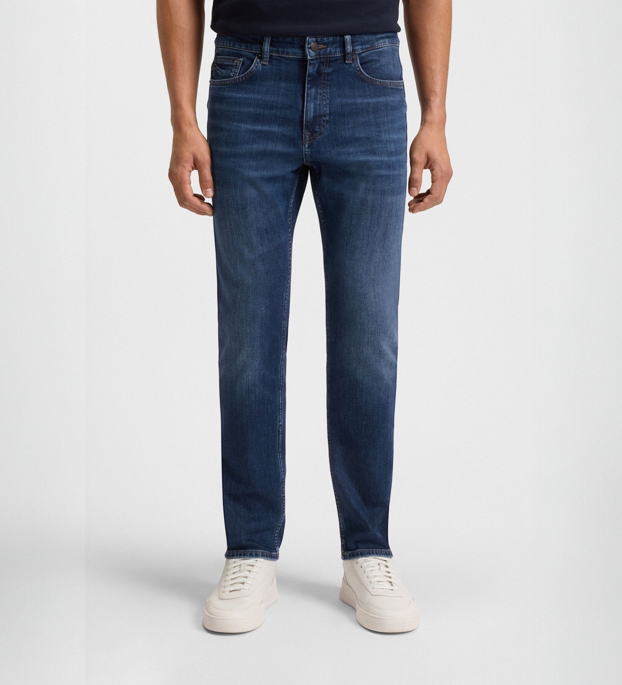 BOSSvoor mannen. 50549514 Delaware spijkerbroek blauw (40/32), Casual, Katoen, Denim