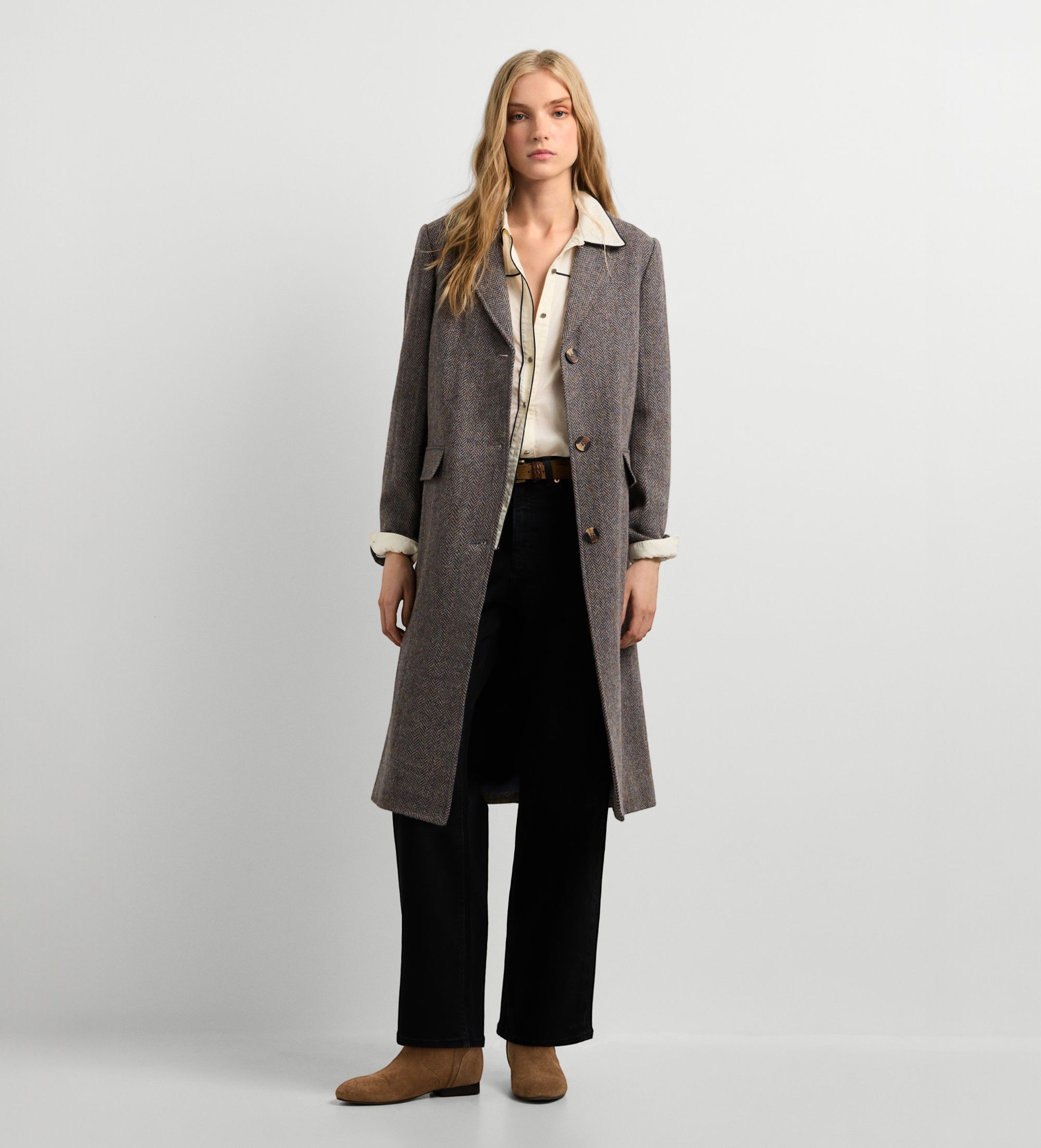 Pepe Jeansvoor vrouwen. PL4024548 Marie jas taupe (L), Casual, Wol, Klassiek