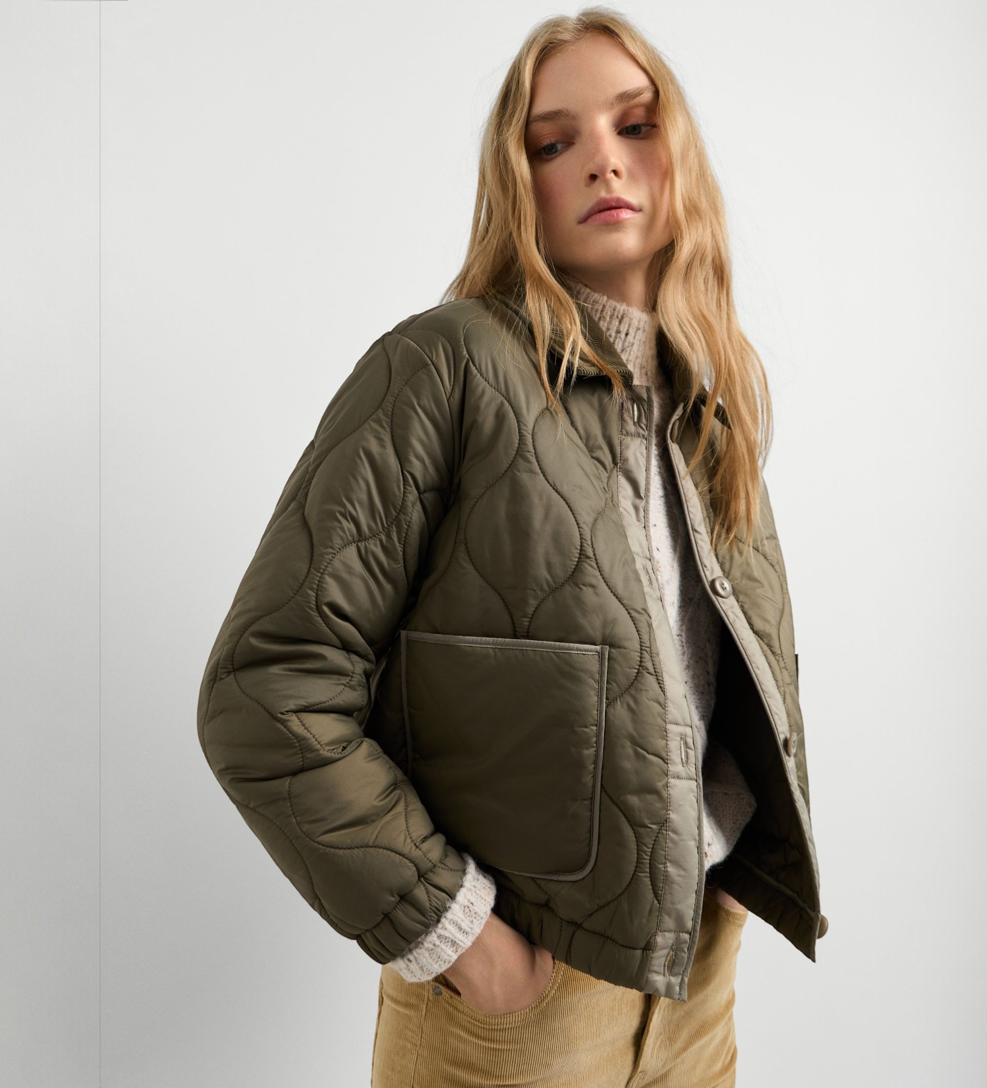 Pepe Jeansvoor vrouwen. PL4024540 Groene jas Nicole (XL), Casual, Polyamide