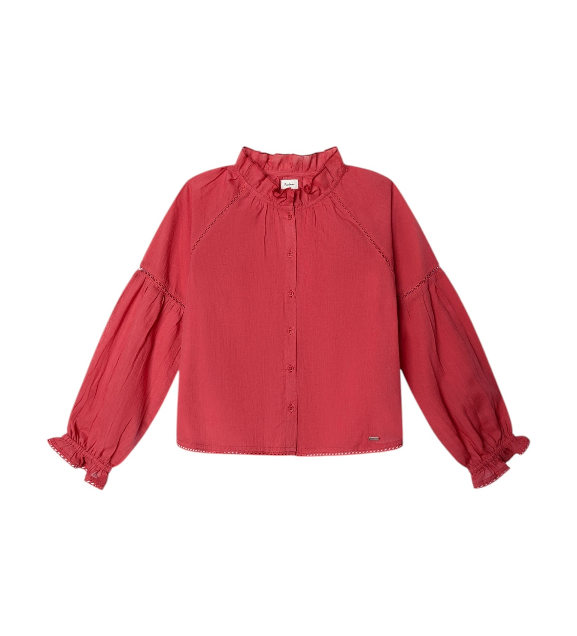Pepe Jeansvoor meisjes. PG3000037 Joy blouse rood (16Años= 176cm), Casual, Katoen, Lange mouwen, kinderkleding
