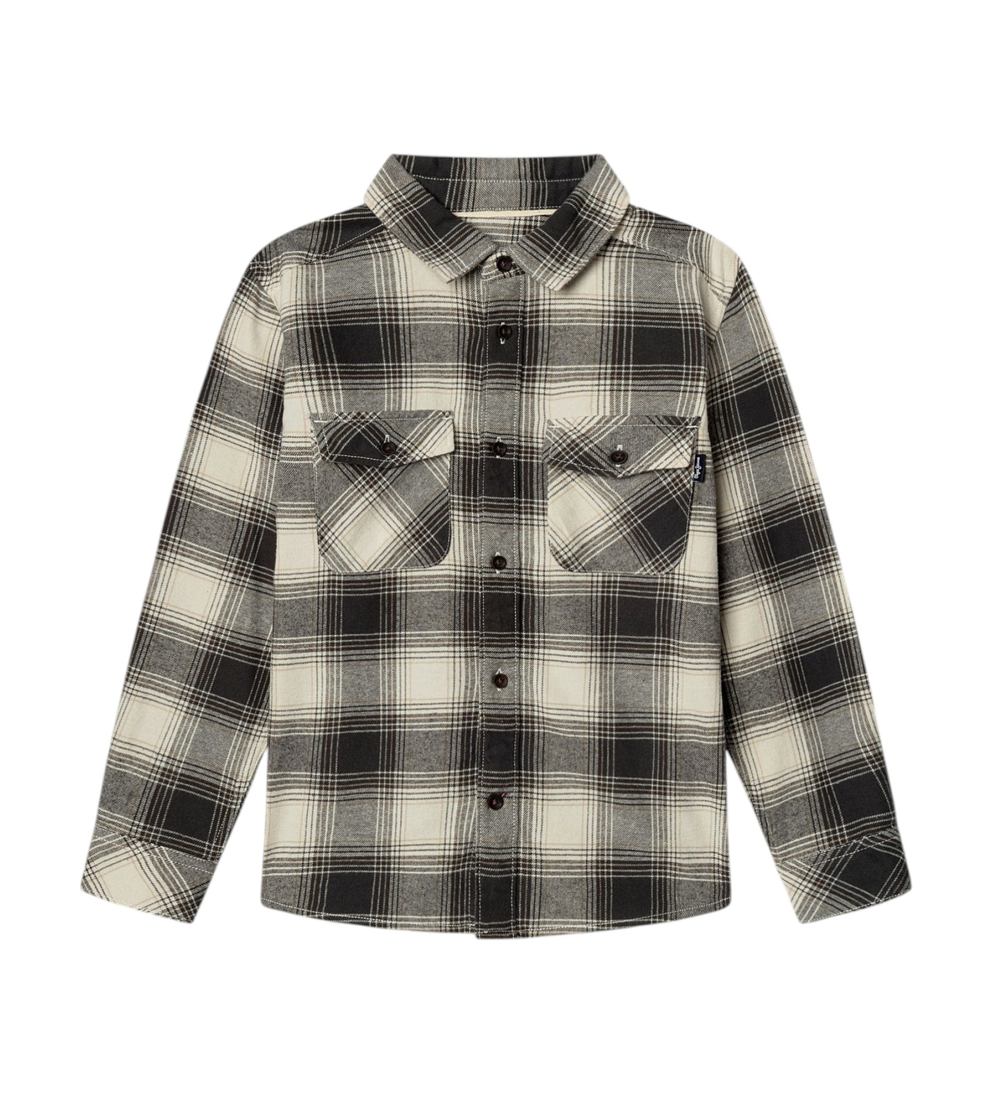 Pepe Jeansunisex voor kinderen. PB3000111 Graham overshirt ruiten grijs (12años= 152cm), Casual, Katoen, Lange mouwen, kinderkleding