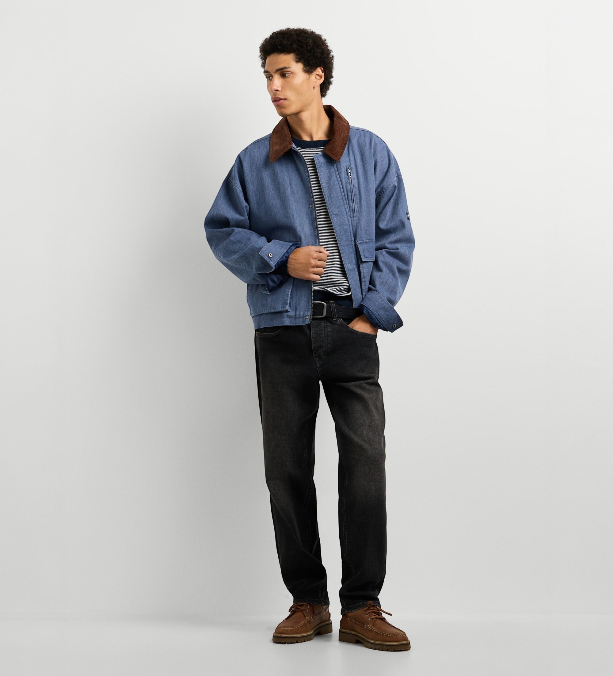 Pepe Jeansvoor mannen. PM4027338 Blauw Bravent jack (M), Casual, Katoen